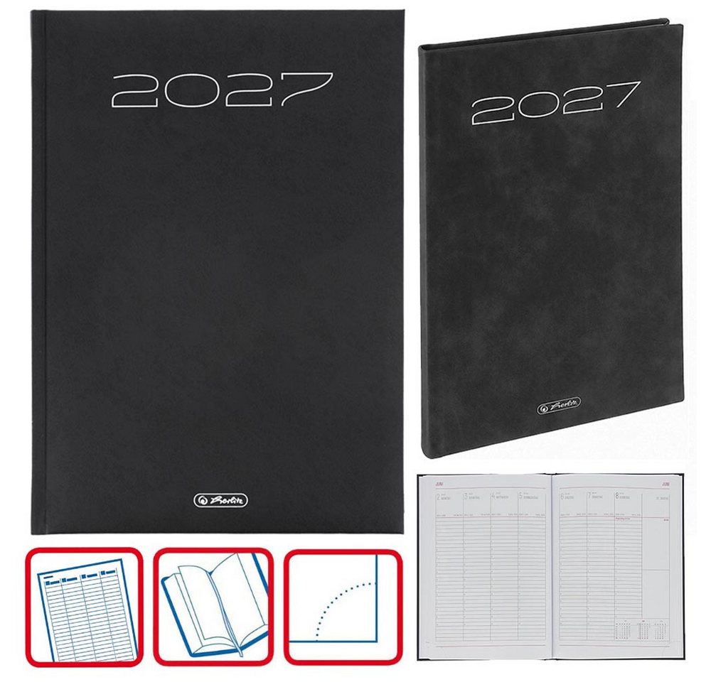Herlitz Buchkalender Sidney 2027 schwarz