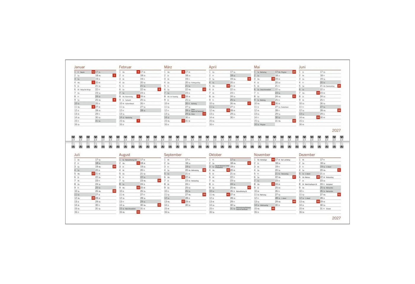 HEYE Querkalender Peanuts Wochenquerplaner 2027 Bild 5