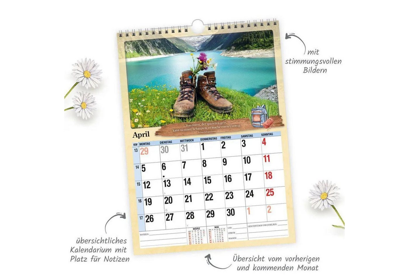 Trötsch Verlag Wandkalender TRÖTSCH - Classickalender Rentnerkalender 2027 Bild 3