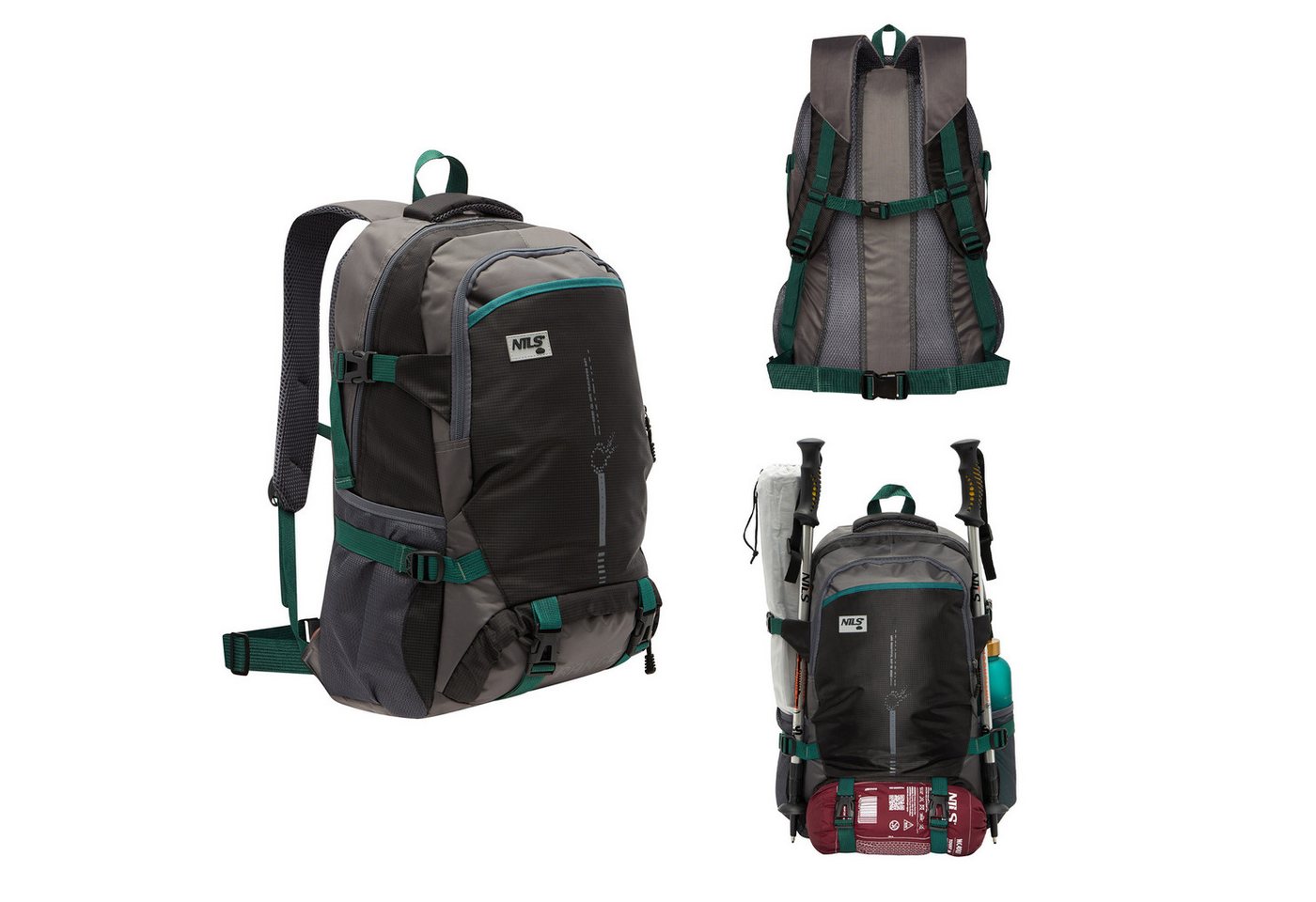 NILS CAMP Wanderrucksack Outdoorrucksack Travelrucksack Rucksack RANGE 45L, hoher Komfort und Funktionalität Bild 3