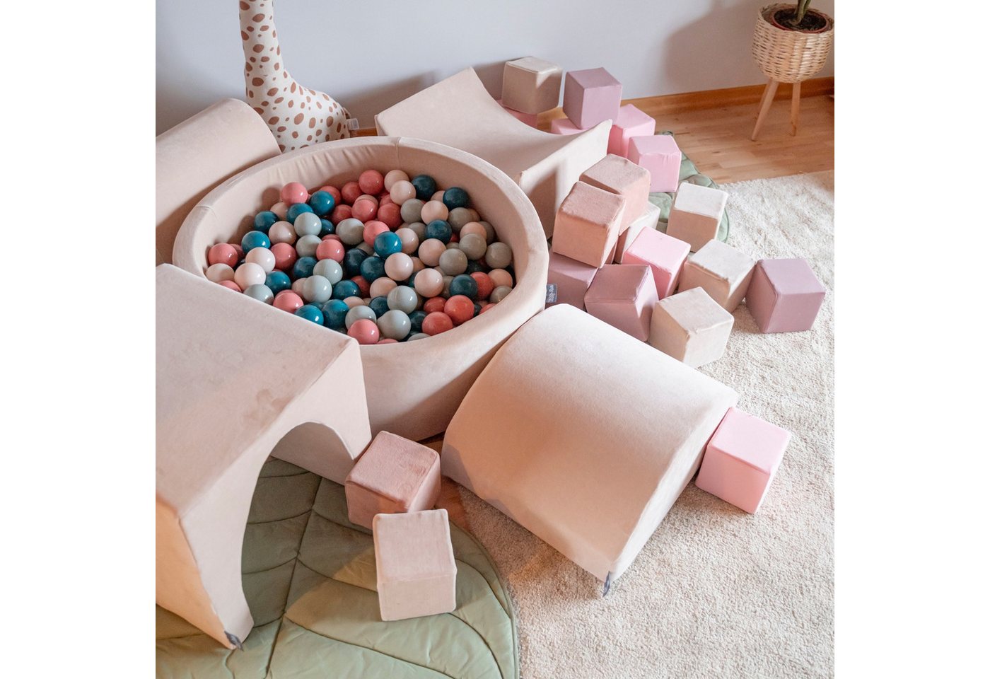 KiddyMoon Bällebad-Bälle ZK7 (Baby Plastikbälle Spielbälle), Made in Europe
