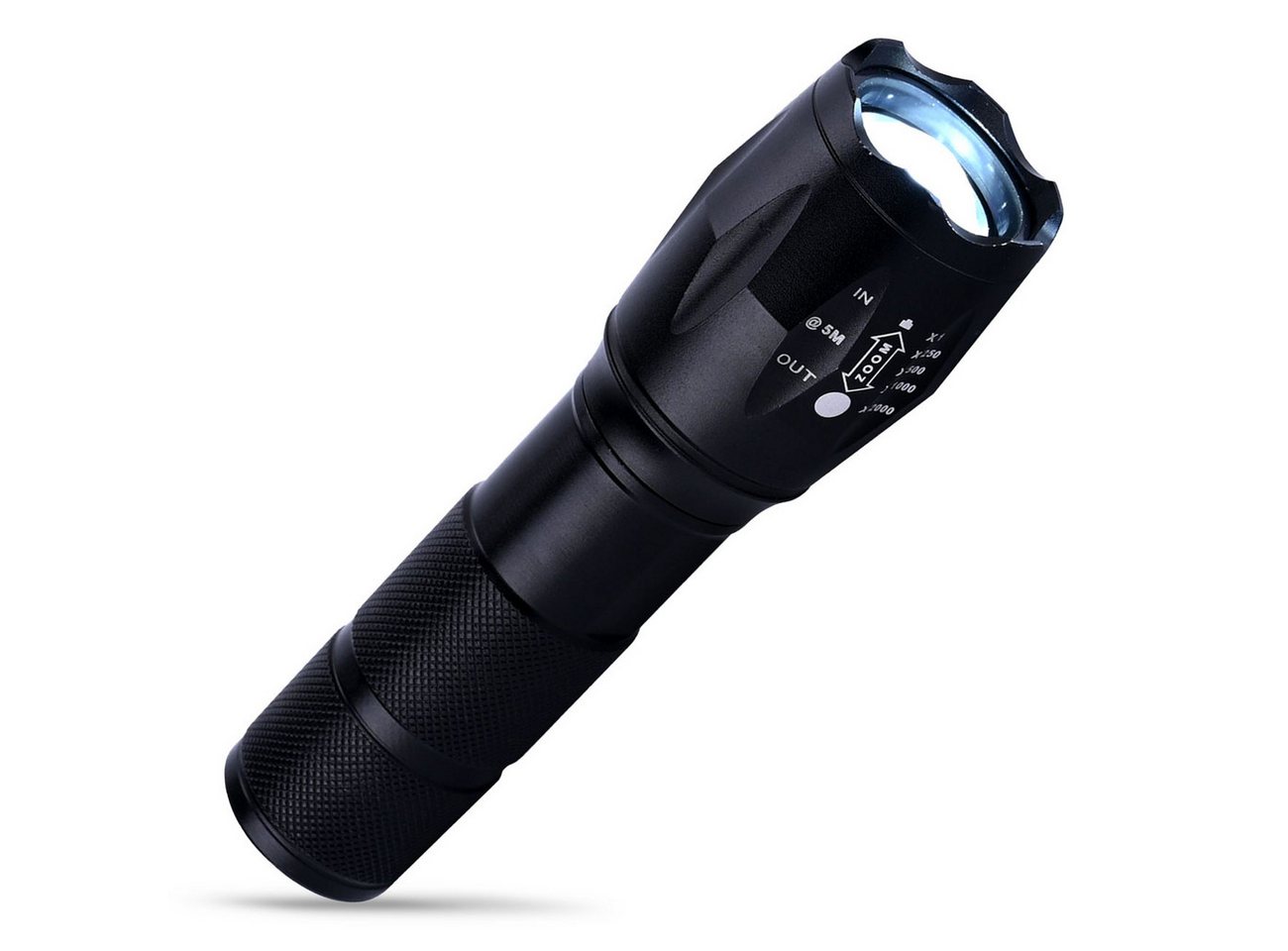 Casativo LED Taschenlampe 2in1 LED Taschenlampe 260lm 1800mAh-Akku Powerbank Funktion IP44 (1-St., 1er-Set & 2er-Set), 3 Leuchtmodi/Wiederaufladbar/Stroboskop/USB-Ladekabel Bild 5