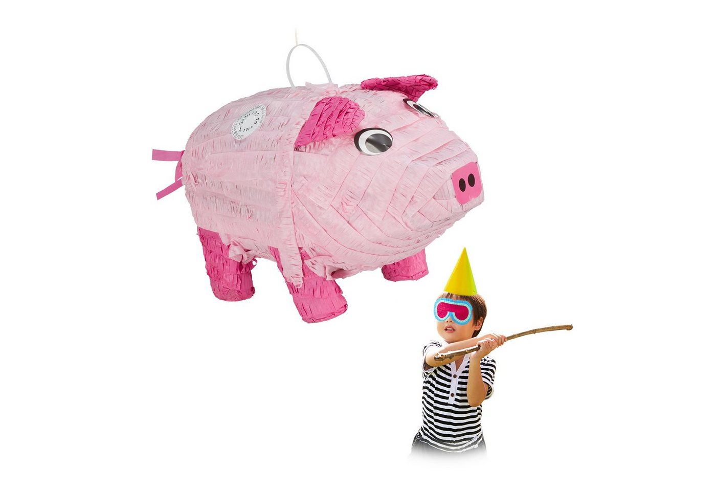 relaxdays Pinata Schwei Bild 5