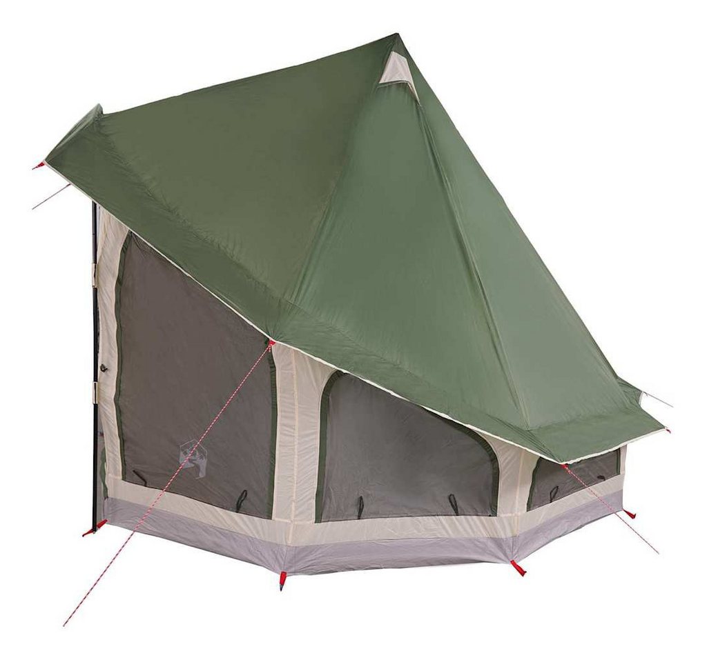 furnicato Faltzelt Familien-Tipi-Zelt 404 x 370 x 270 cm in Grün, (1 tlg)