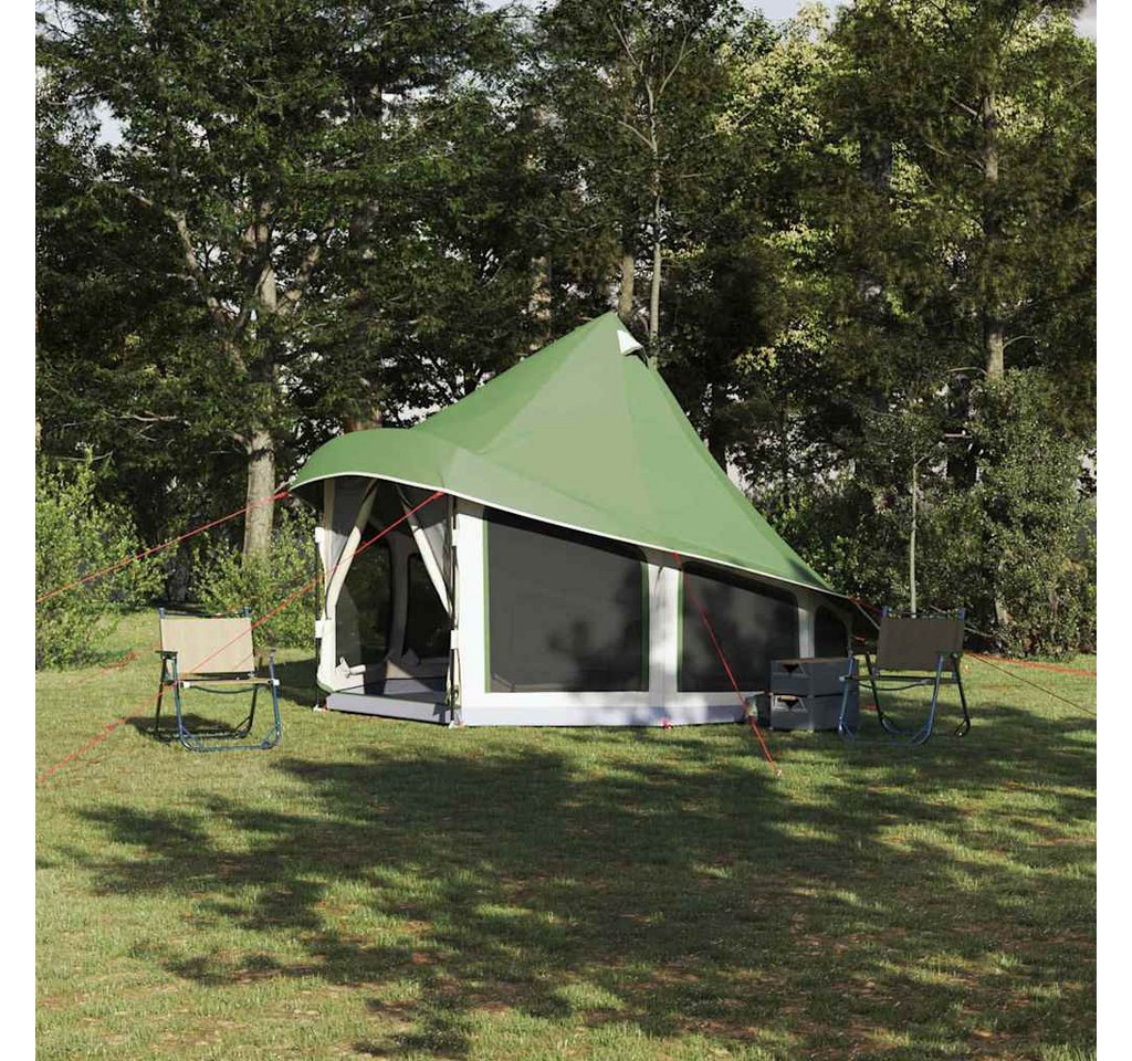 furnicato Faltzelt Familien-Tipi-Zelt 404 x 370 x 270 cm in Grün, (1 tlg) Bild 2