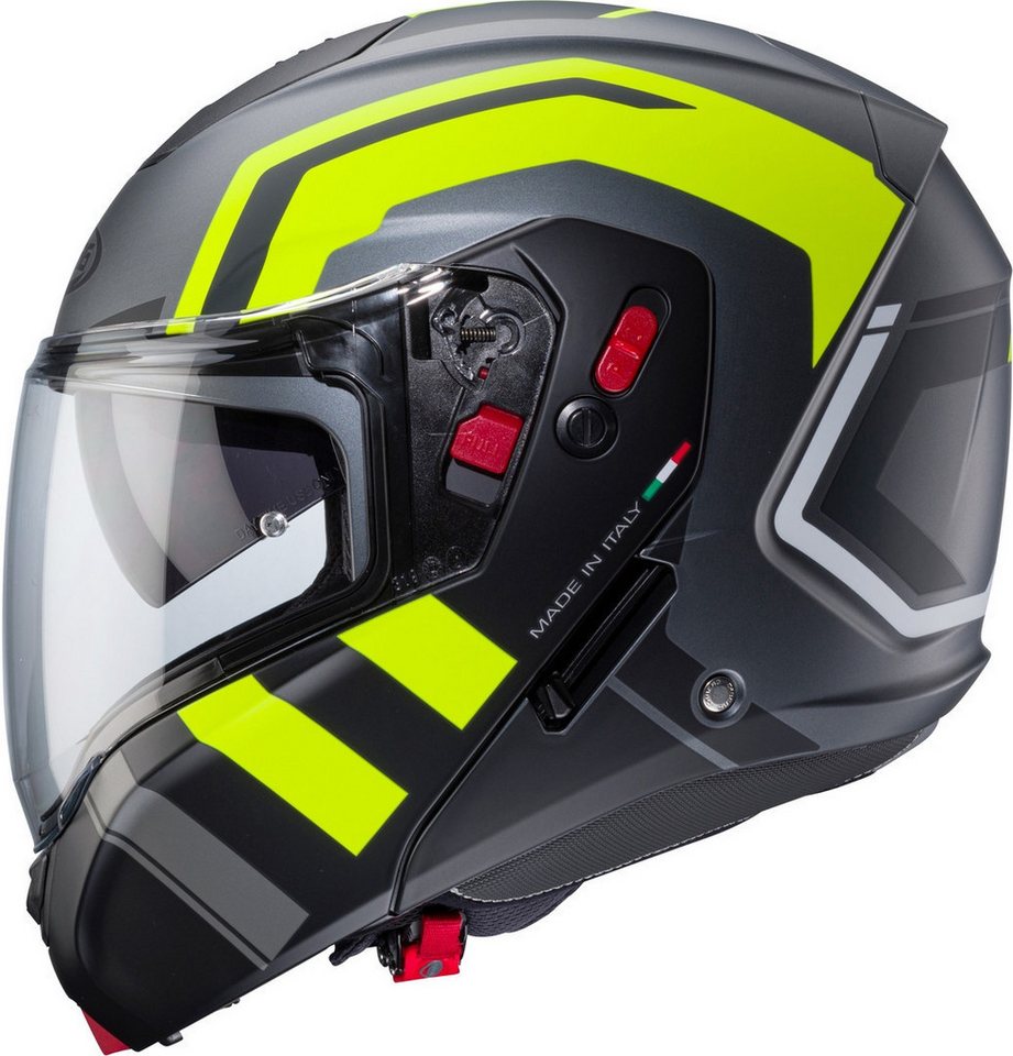Caberg Motorradhelm Horus X Road Klapphelm, vorbereitet für Kommunikationssystem,integriertes Sonnenvisier Bild 2