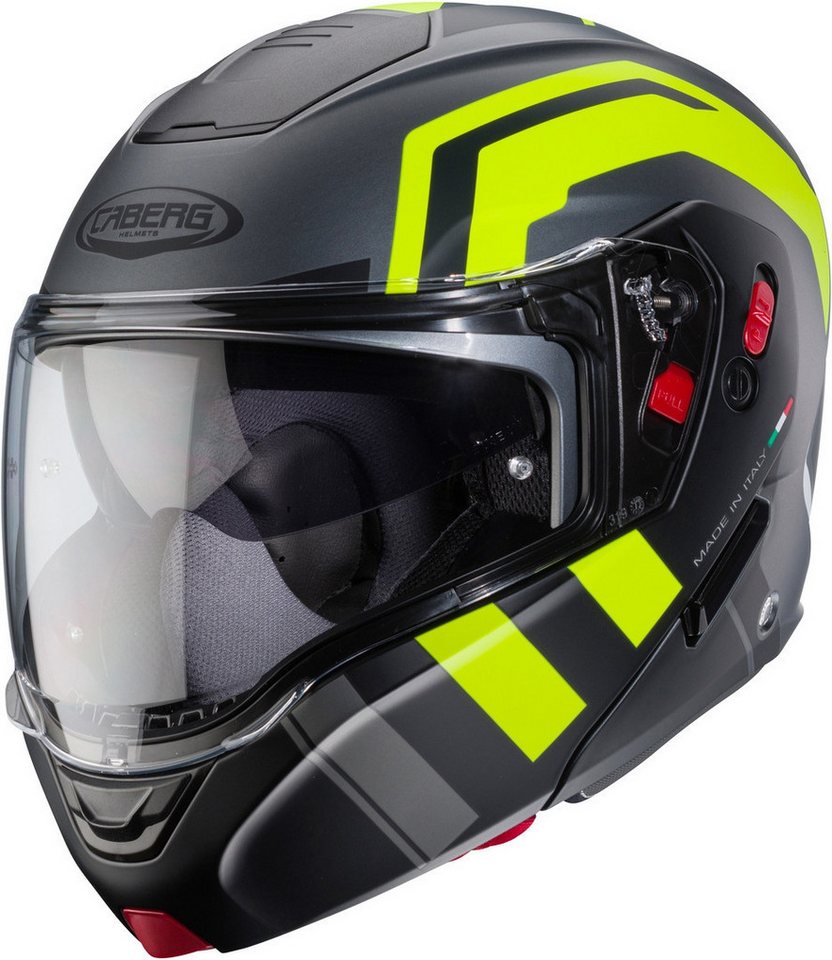 Caberg Motorradhelm Horus X Road Klapphelm, vorbereitet für Kommunikationssystem,integriertes Sonnenvisier Bild 4
