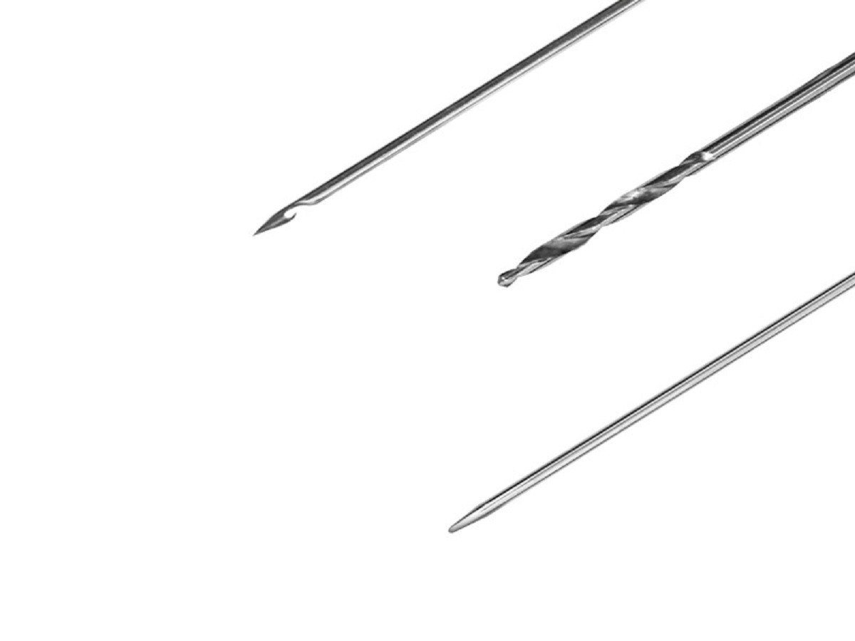 Delphin.sk Karpfenhaken SLIM Nadelset und Bohrer - 3er SET - Nadel Haken Karpfen Angeln, (3-St), 3 verschiedene Farben Bild 4