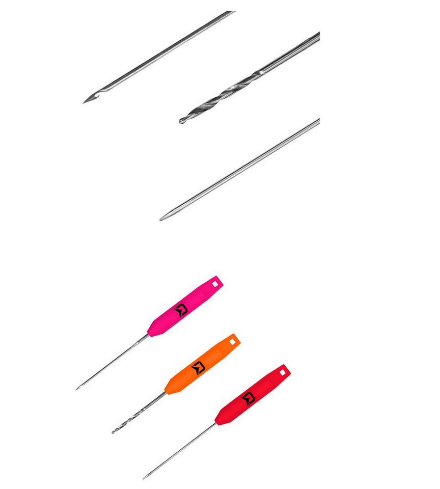 Delphin.sk Karpfenhaken SLIM Nadelset und Bohrer - 3er SET - Nadel Haken Karpfen Angeln, (3-St), 3 verschiedene Farben Bild 5