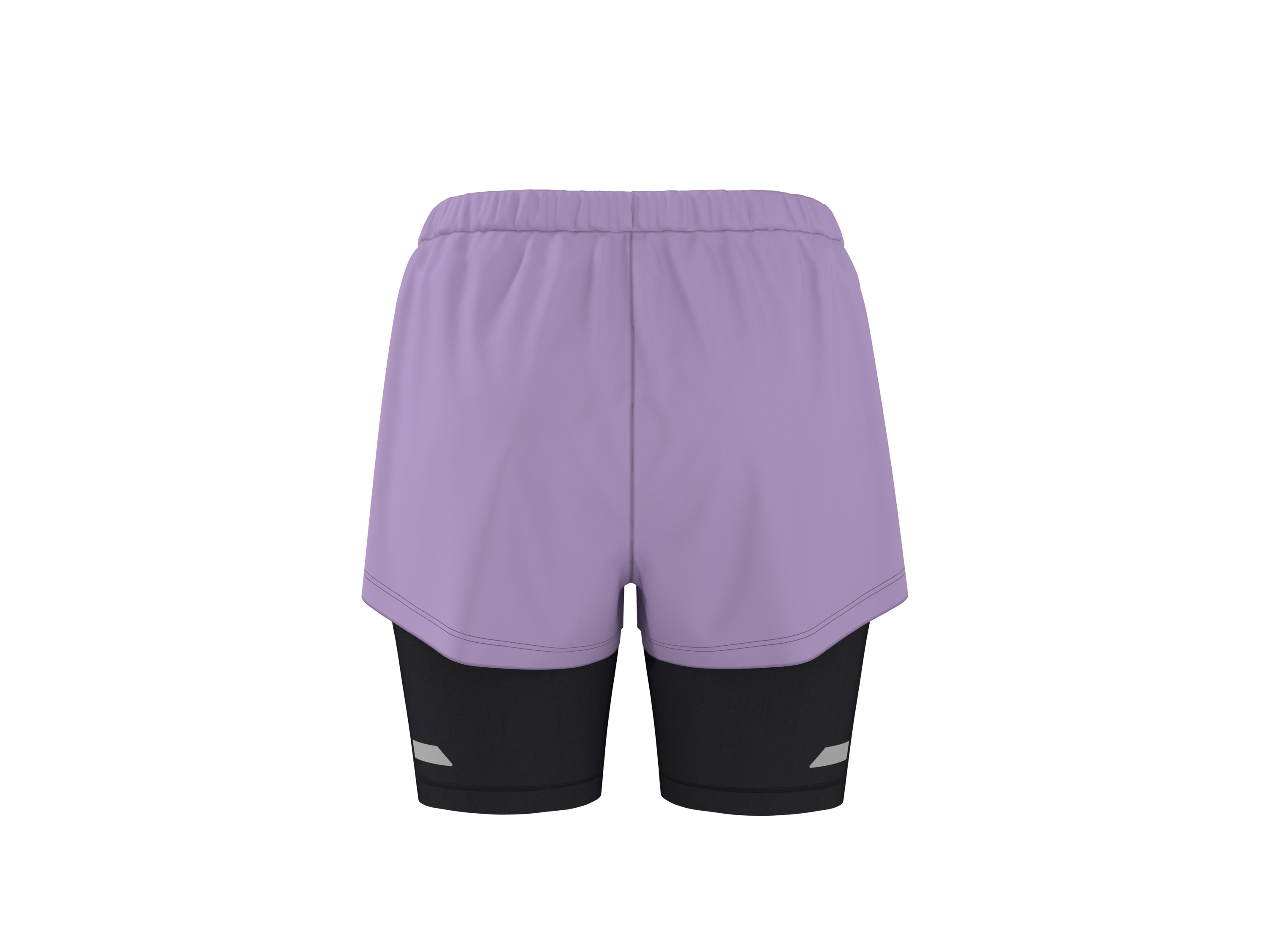 CRIVIT Damen Funktionsshorts, 2- in-1 (Lila, XS(32/34)) Bild 2