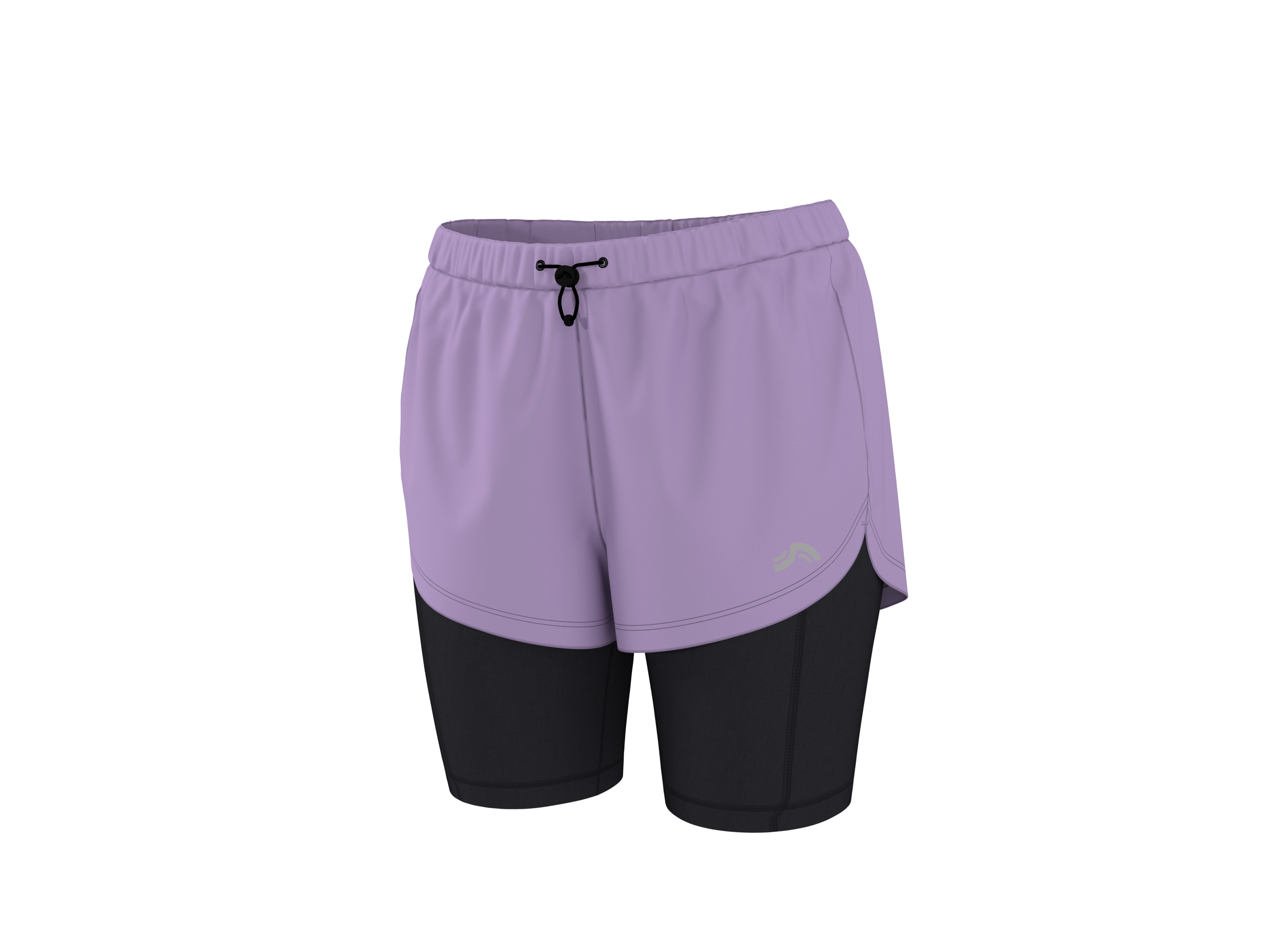CRIVIT Damen Funktionsshorts, 2- in-1 (Lila, XS(32/34)) Bild 3