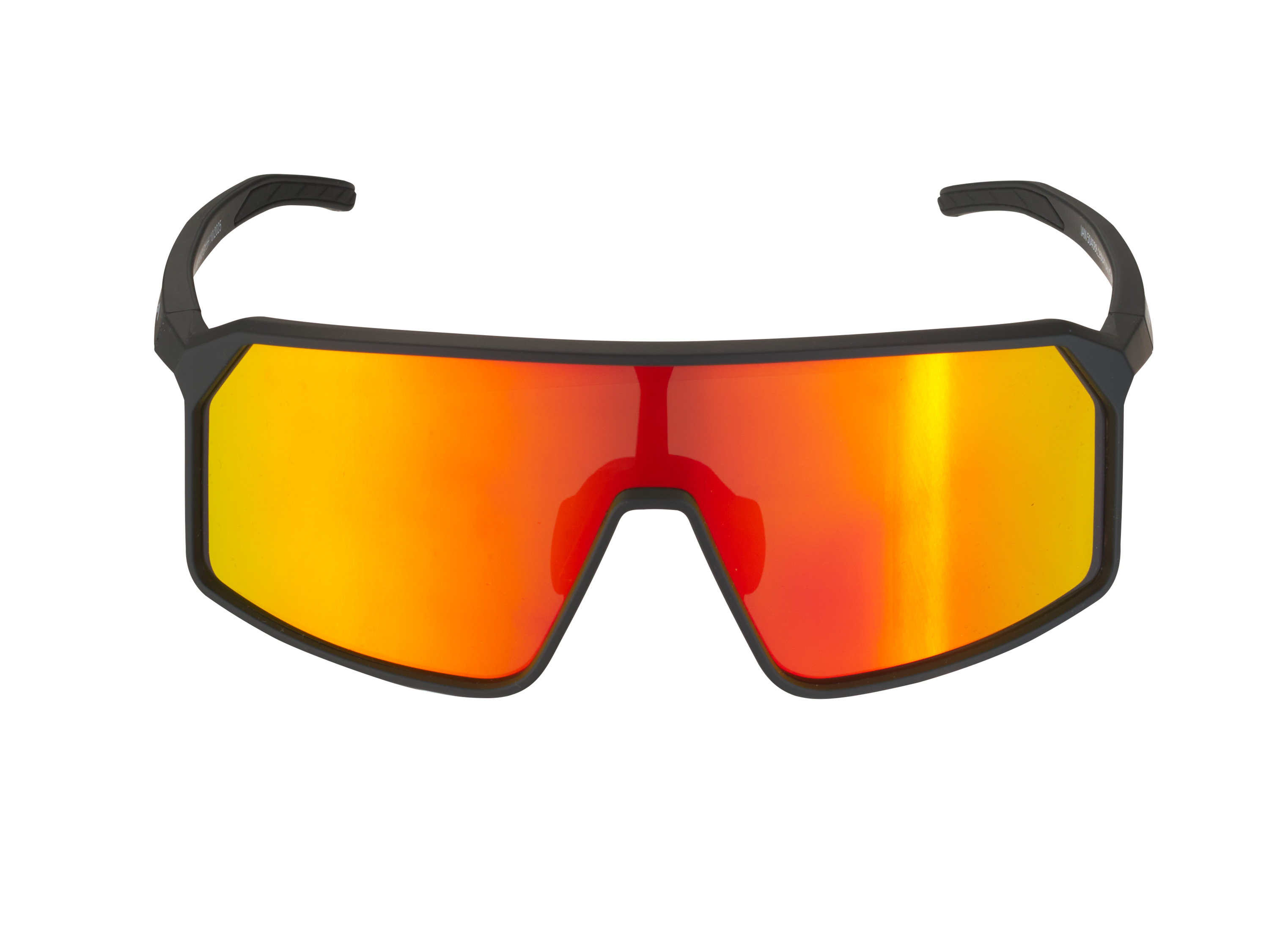 CRIVIT Sportbrille mit Spezialgläsern (Vollrahmen, schwarz/orange)
