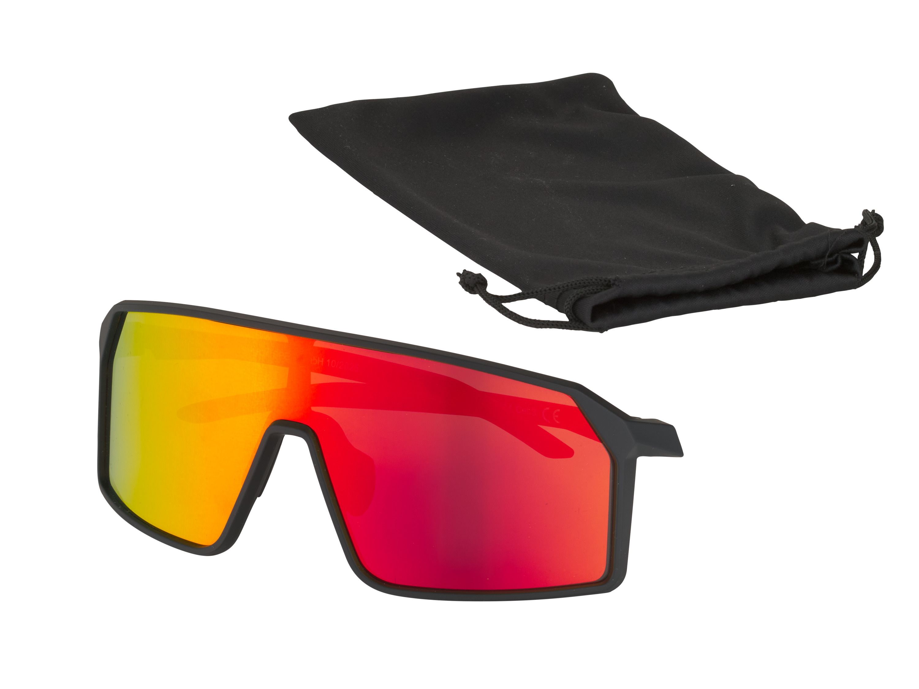 CRIVIT Sportbrille mit Spezialgläsern (Vollrahmen, schwarz/orange) Bild 4