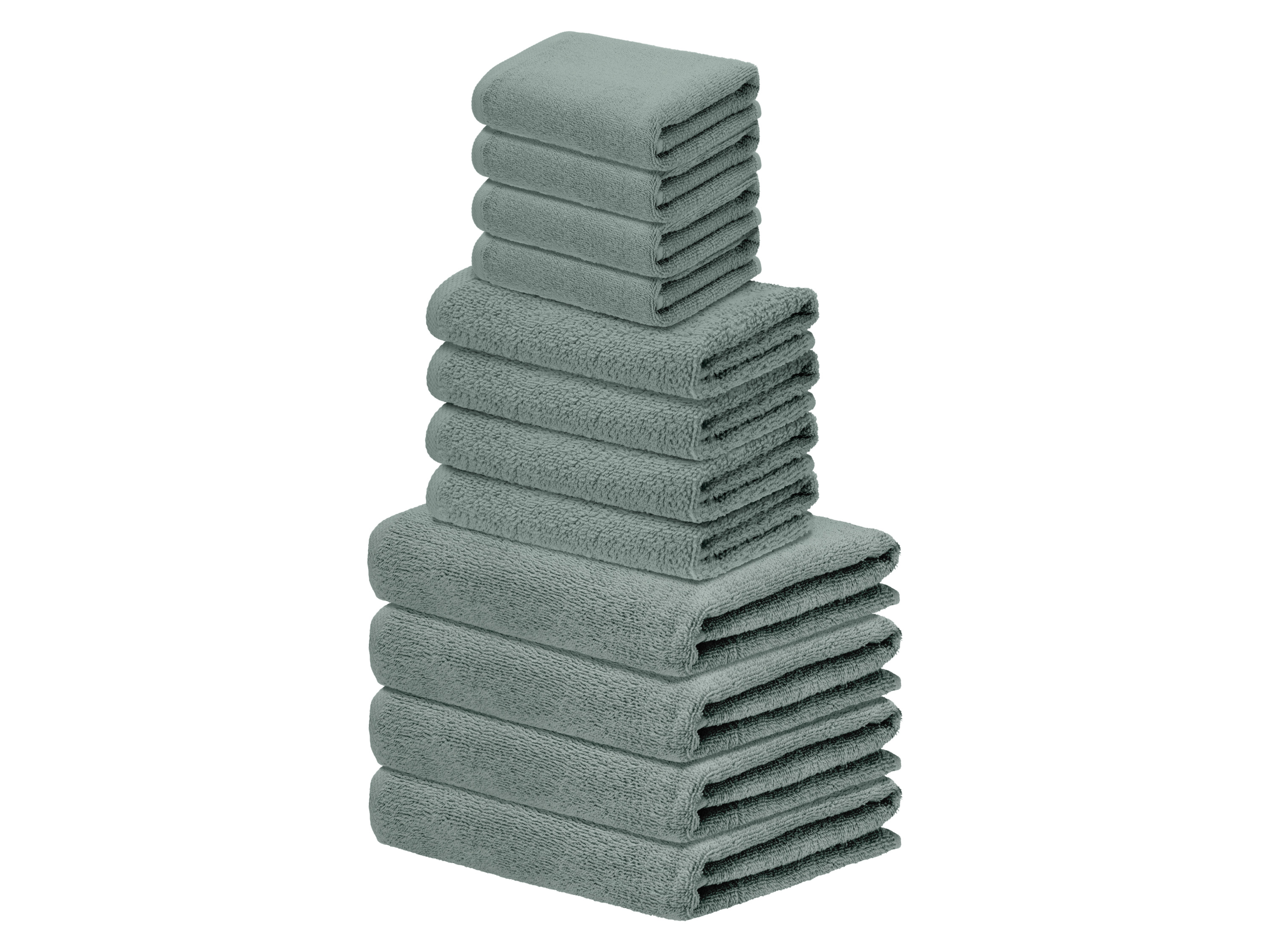 LIVARNO® Frottier-Set, 12-teilig (Grün) Bild 3