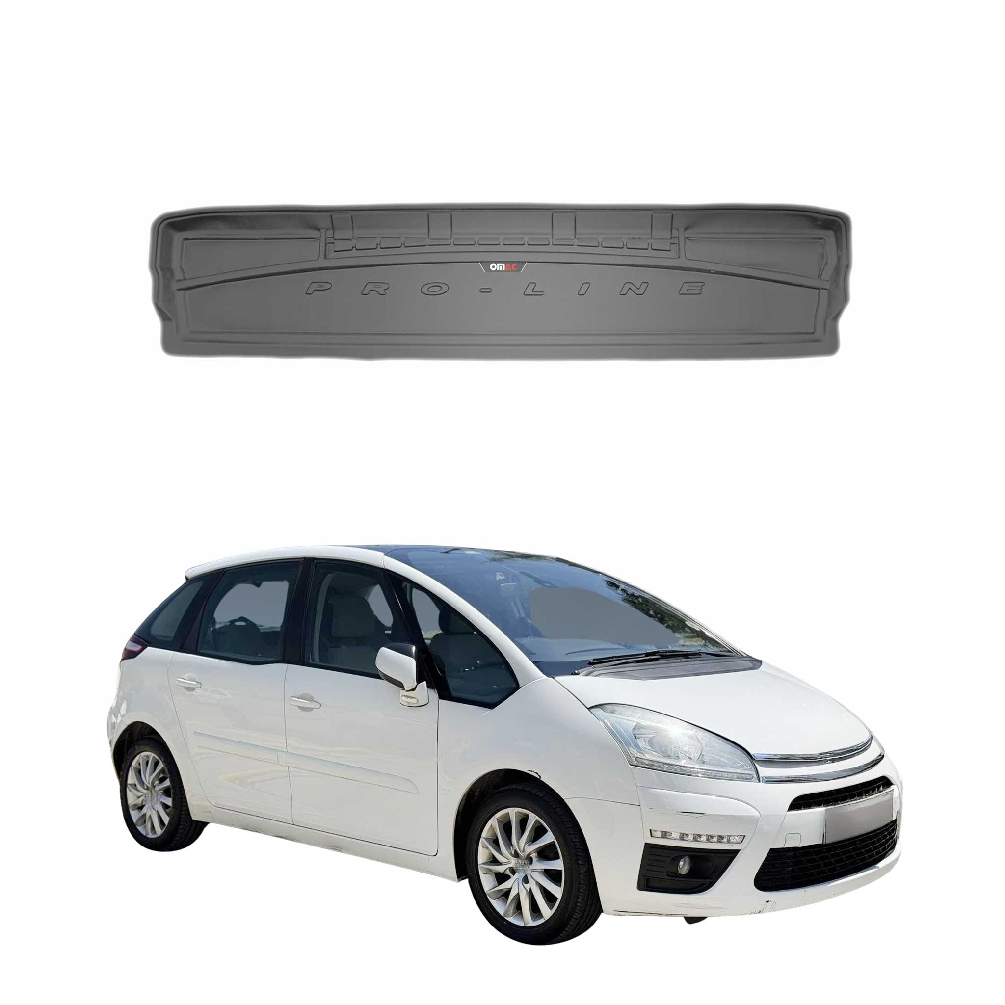 Omac Kofferraumwanne Für Citroen C4 Grand Picasso 2006-2013 Tpe Schwarz