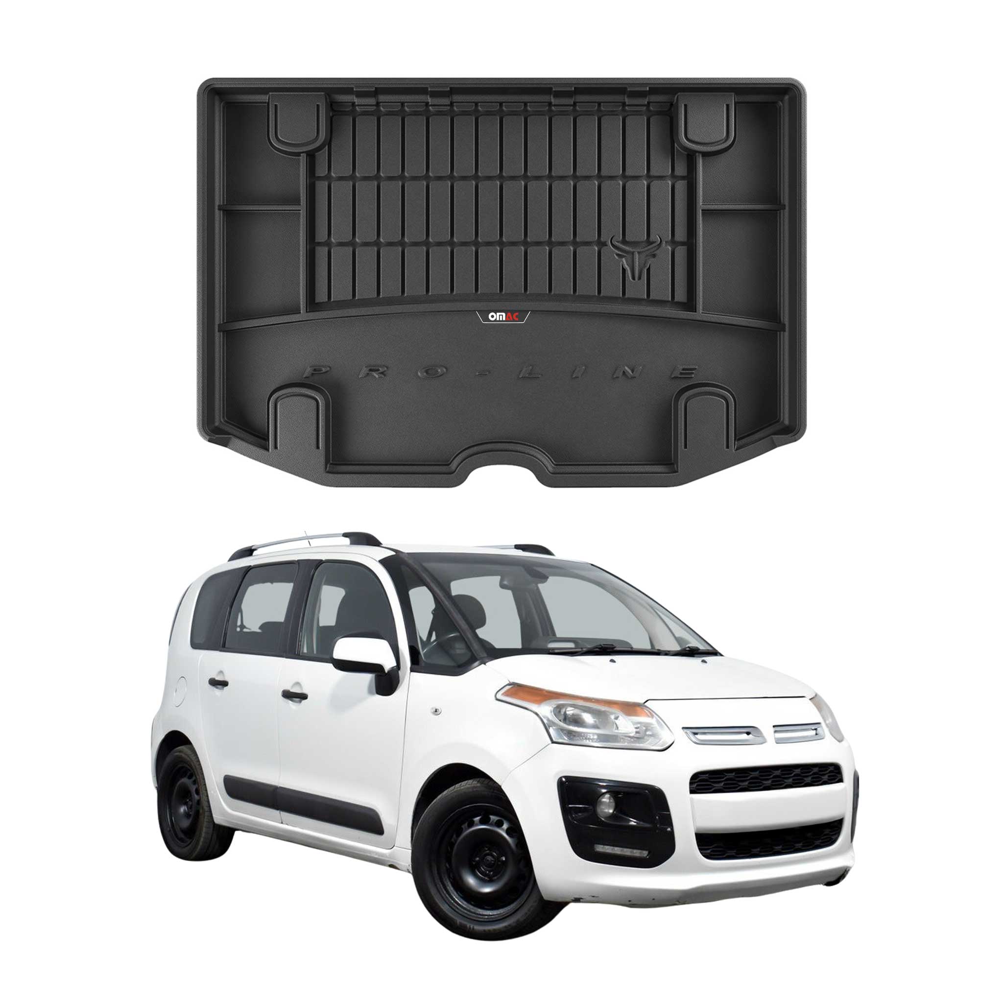 Omac Kofferraumwanne Für Citroen C3 Picasso 2009-2017 Tpe