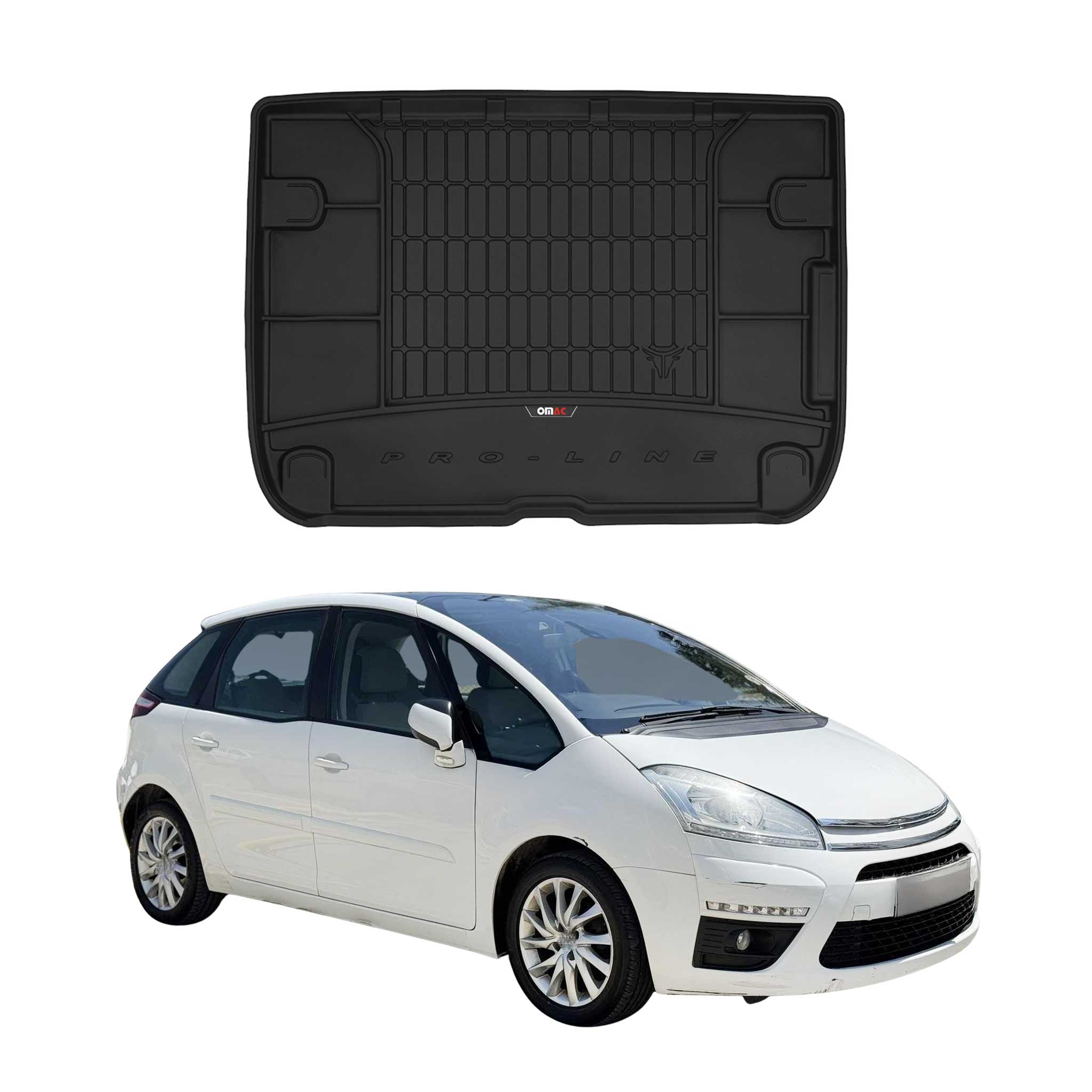 Omac Kofferraumwanne Für Citroen C4 Picasso 2006-2013 Gummi Tpe