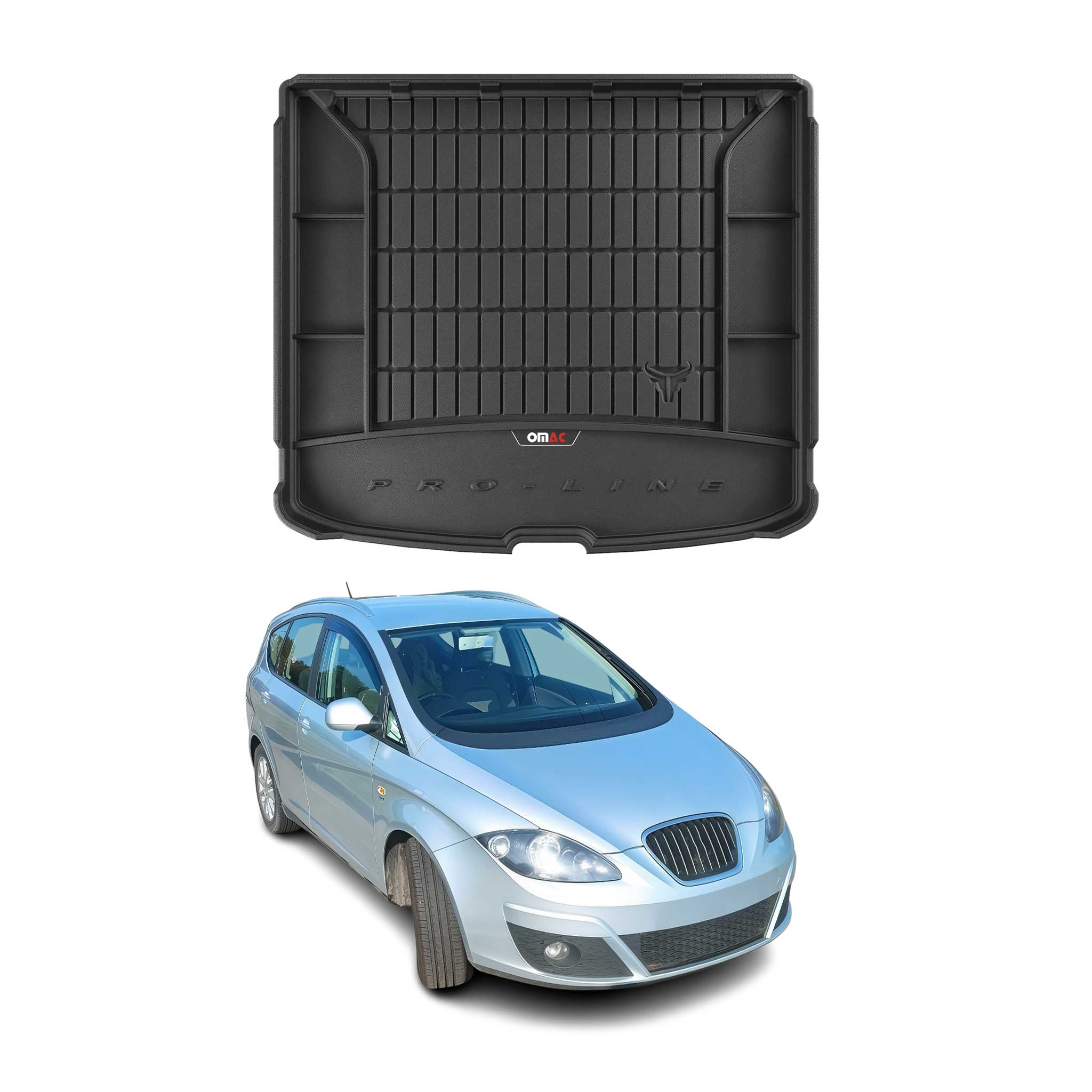 Omac Kofferraumwanne Für Seat Altea Xl 2004-2015 Tpe Schwarz