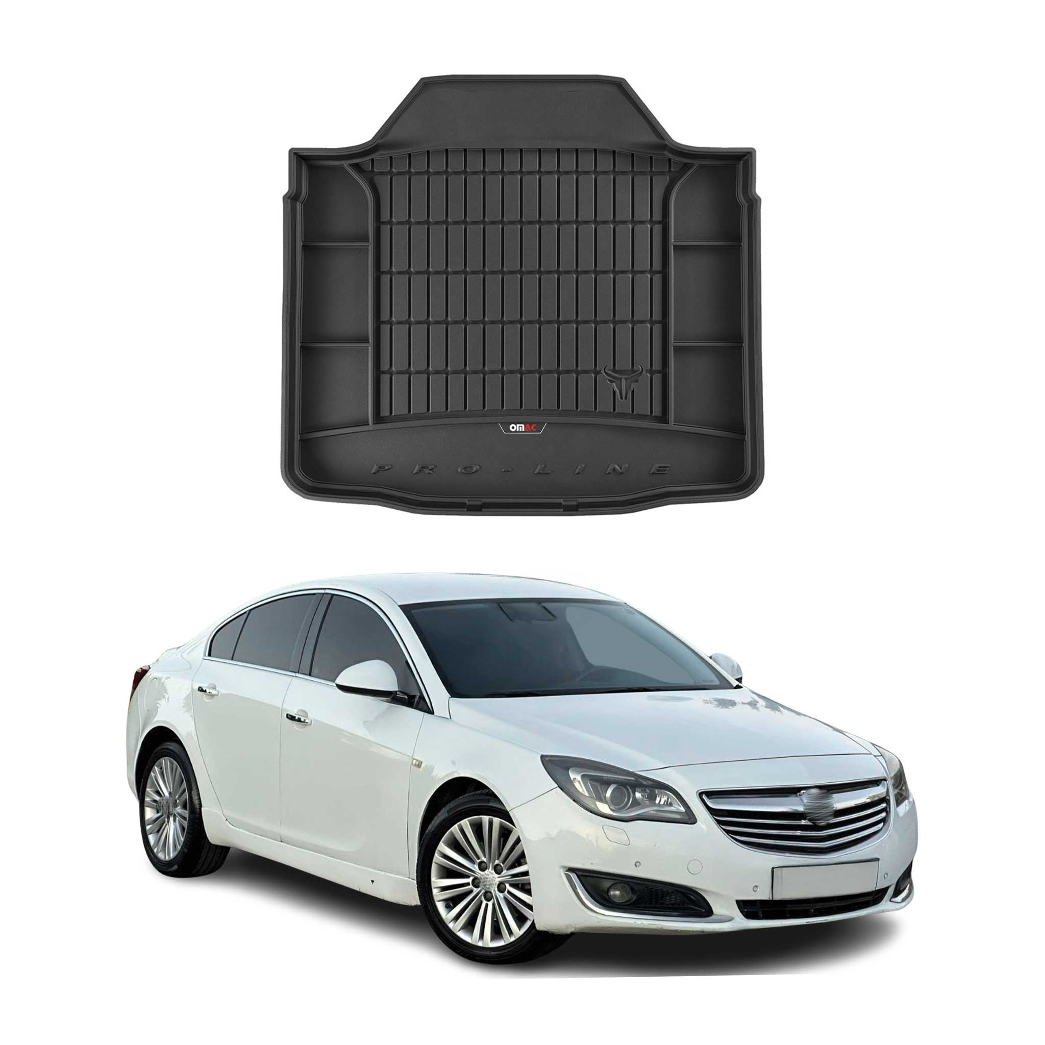 Omac Gummi Kofferraumwanne Für Opel Insignia 2008-2017 Tpe Laderaumwanne Schwarz