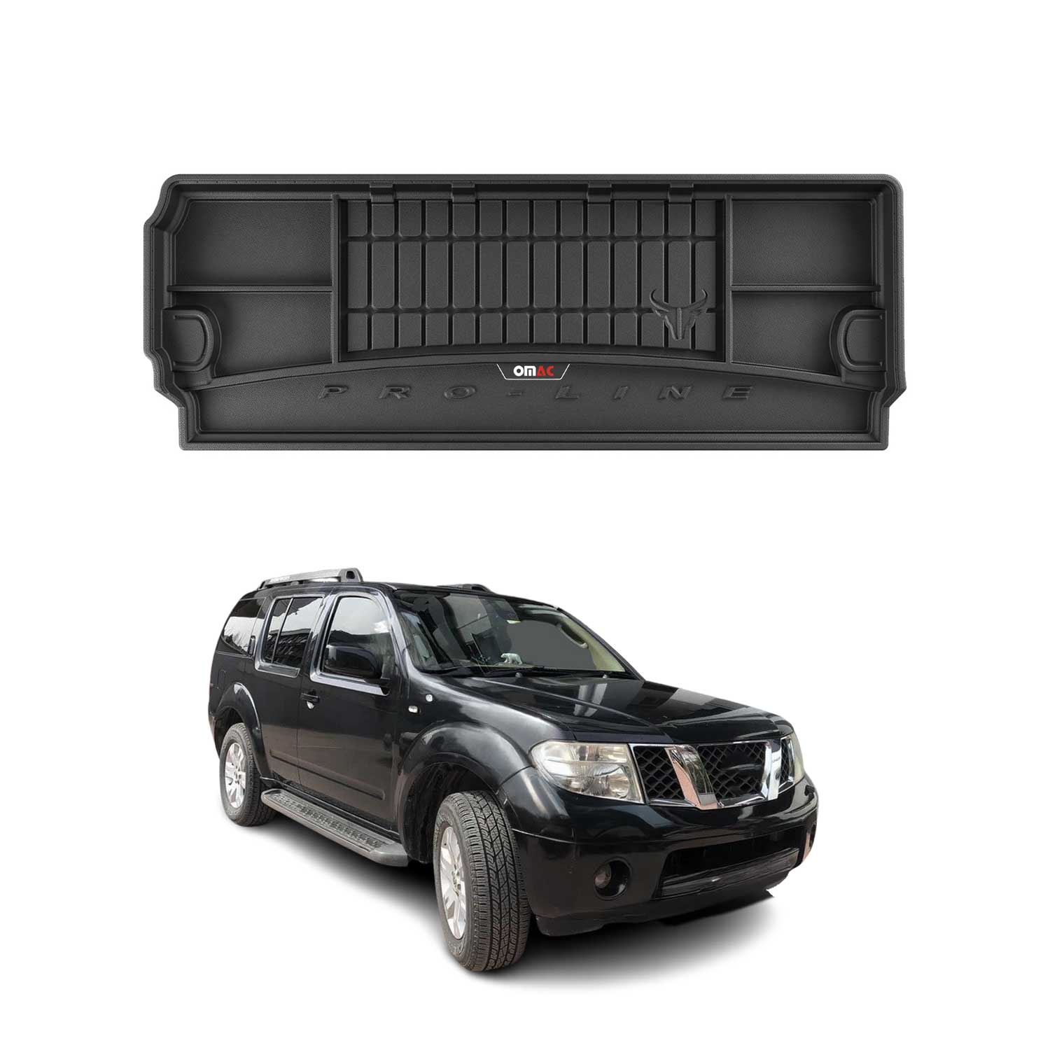 Omac Gummi Kofferraumwanne Für Nissan Pathfinder 2005-2014 Tpe Laderaumwanne