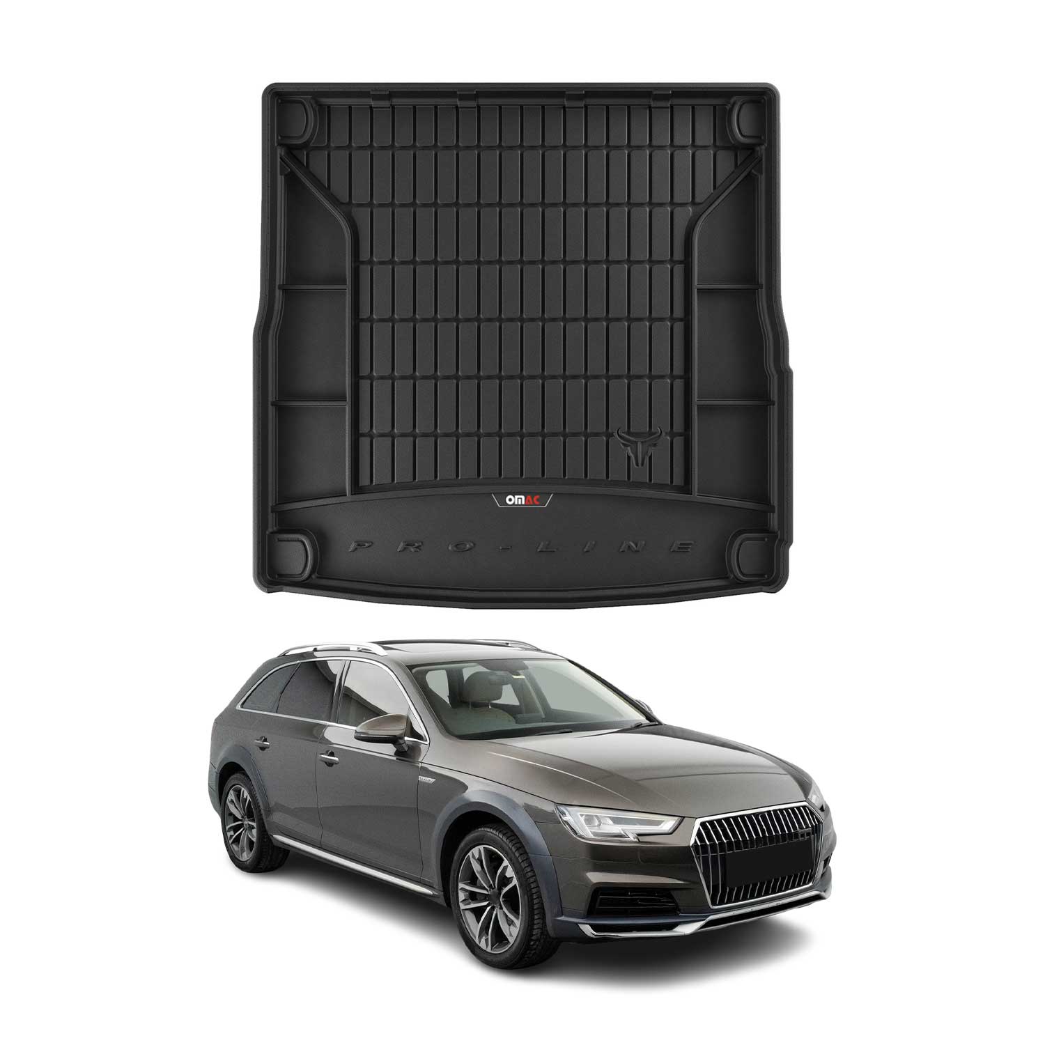 Omac Gummi Kofferraumwanne Kompatibel Mit Audi A4 Allroad B9 2016-2025 Tpe Laderaumwanne