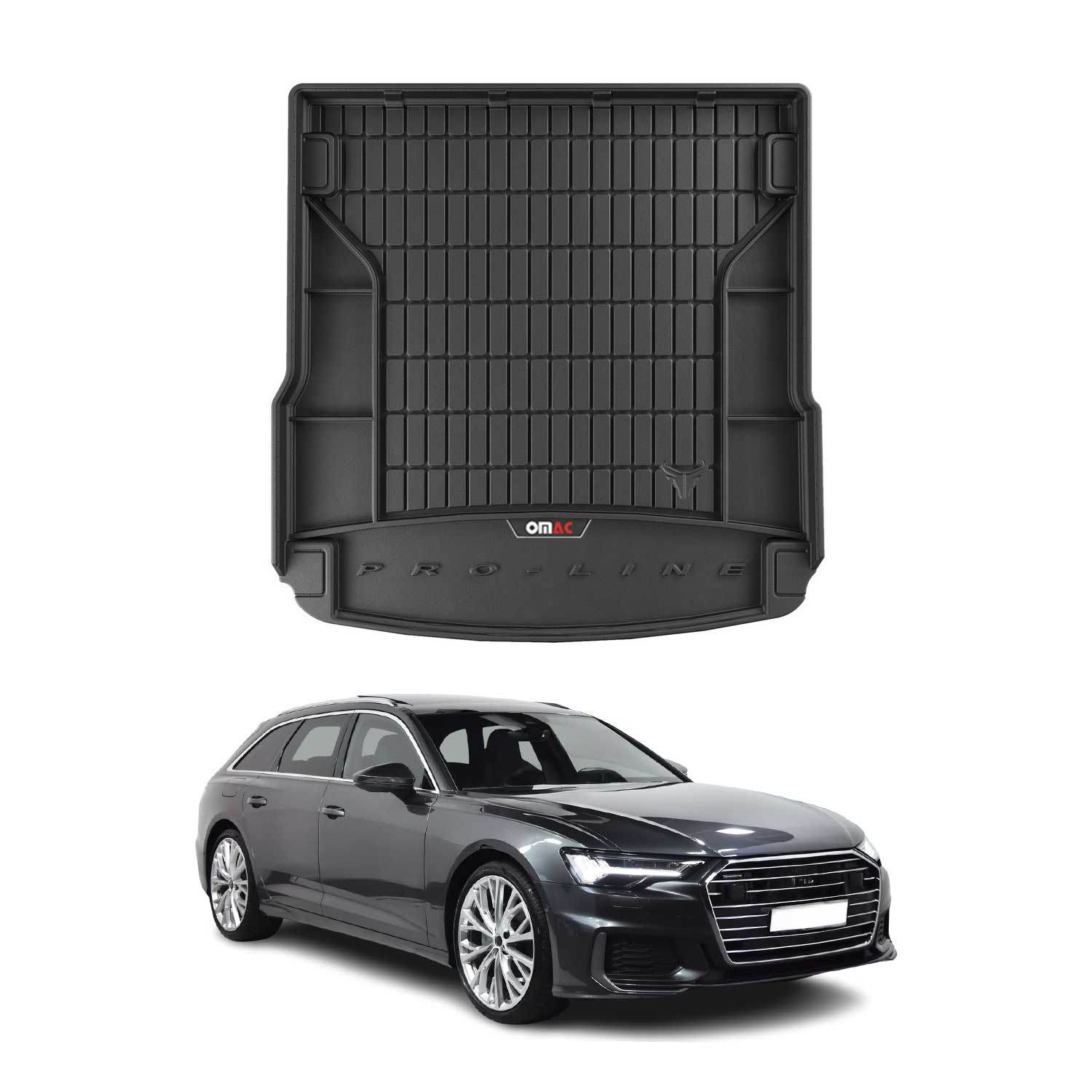 Omac Kofferraumwanne Für Audi A6 C8 Avant Allroad 2018-2023 Tpe Schwarz
