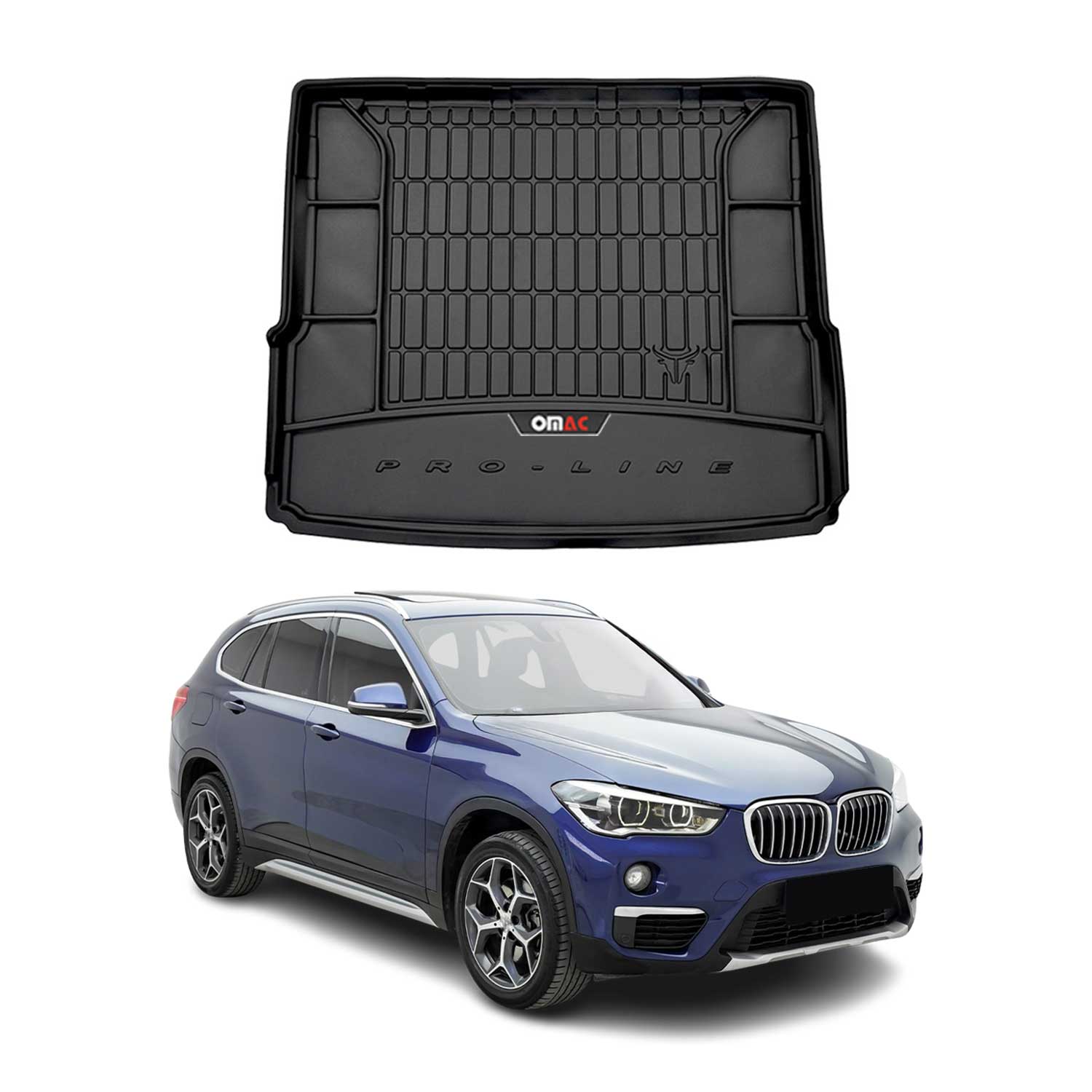 Omac Kofferraumwanne Für Bmw X1 F48 2015-2023 Schwarz