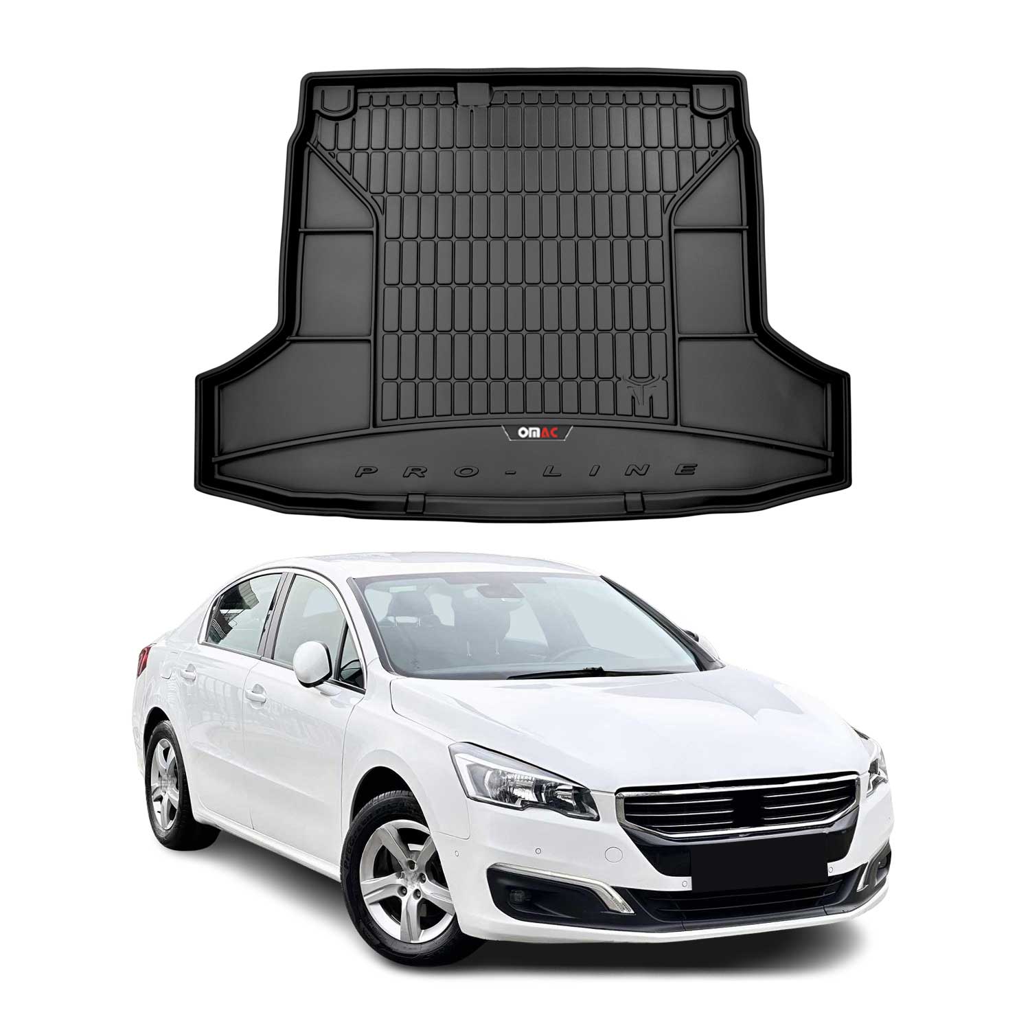Omac Kofferraumwanne Für Peugeot 508 2010-2018 Tpe Schwarz