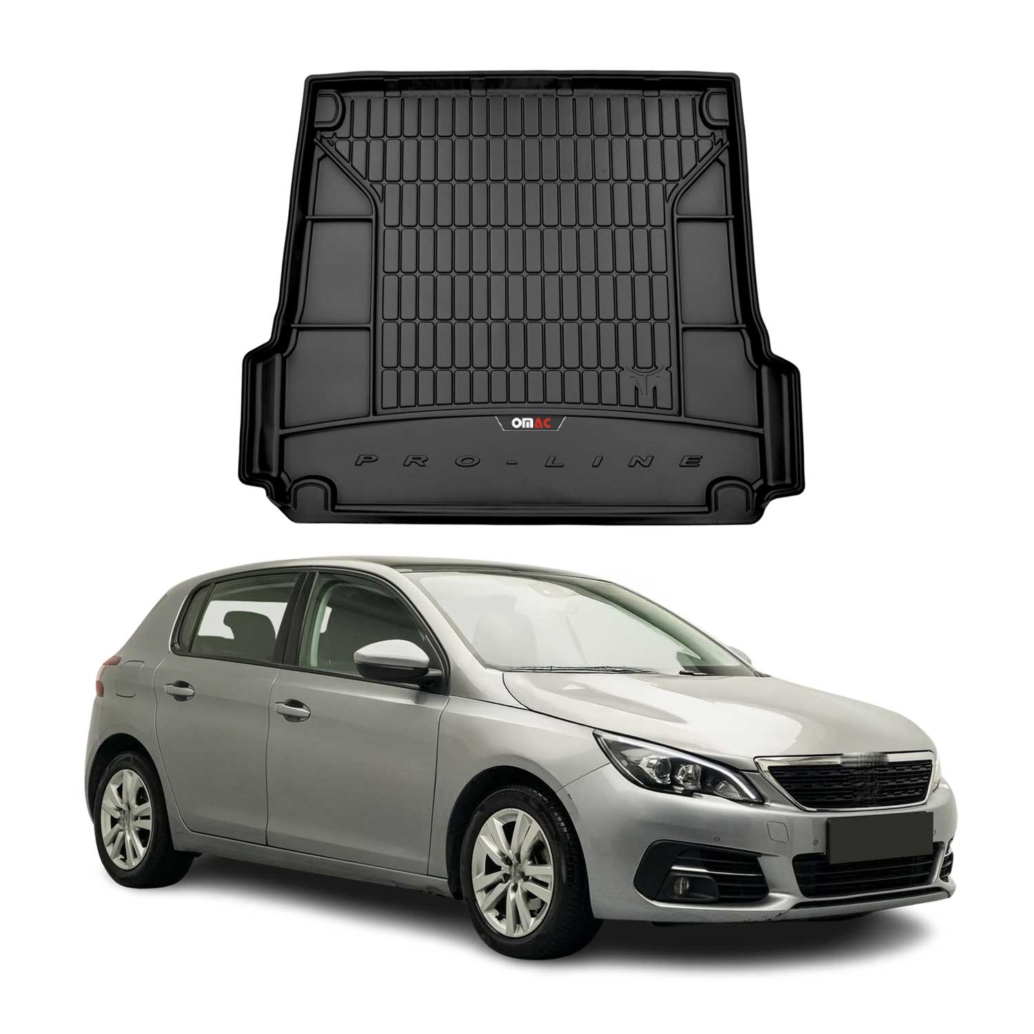 Omac Kofferraumwanne Für Peugeot 308 Kombi 2013-2021 Tpe Schwarz