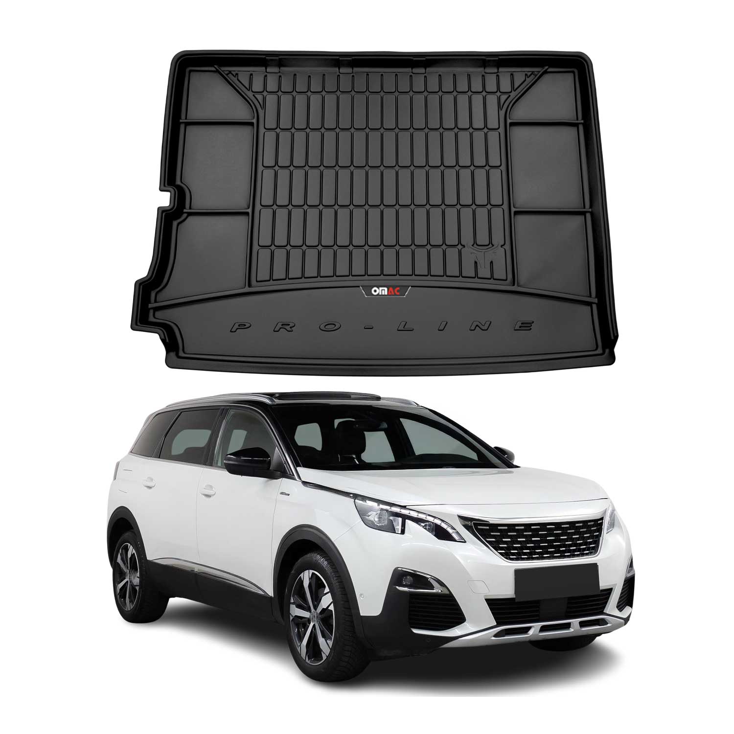 Omac Kofferraumwanne Für Peugeot 5008 2017-2024 Tpe Schwarz
