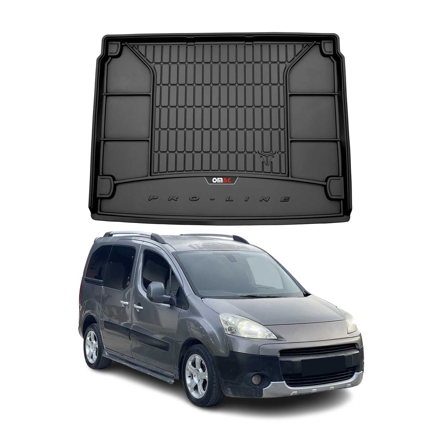 Kofferraumwanne Laderaumwanne Kompatibel Mit Peugeot Partner Ii 2008-2018 Omac Premium 3d