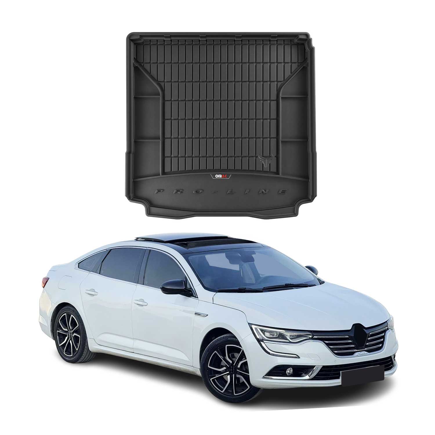 Omac Kofferraumwanne Für Renault Talisman Grandtour 2015-2022 Tpe Schwarz