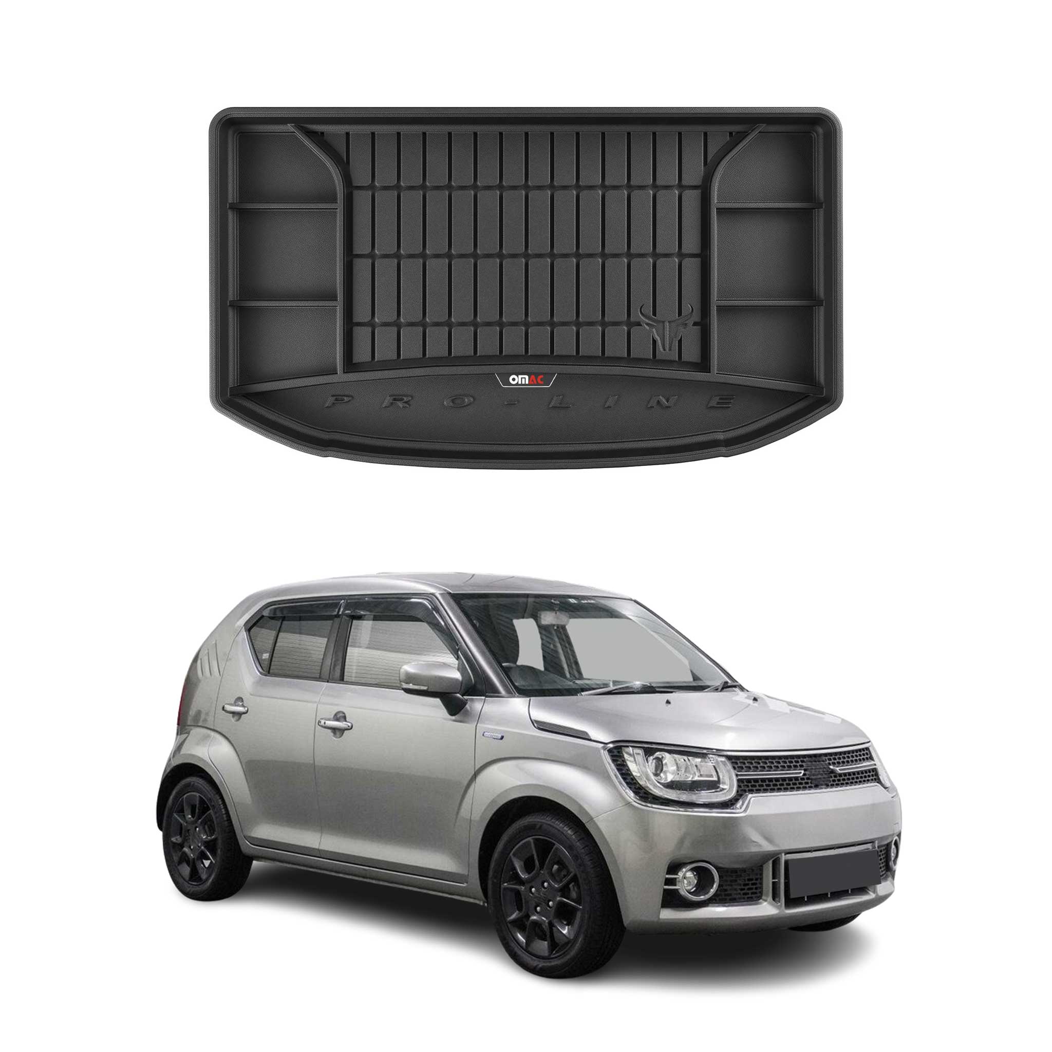 Omac Kofferraumwanne Für Suzuki Ignis 2016-2026 Tpe Schwarz