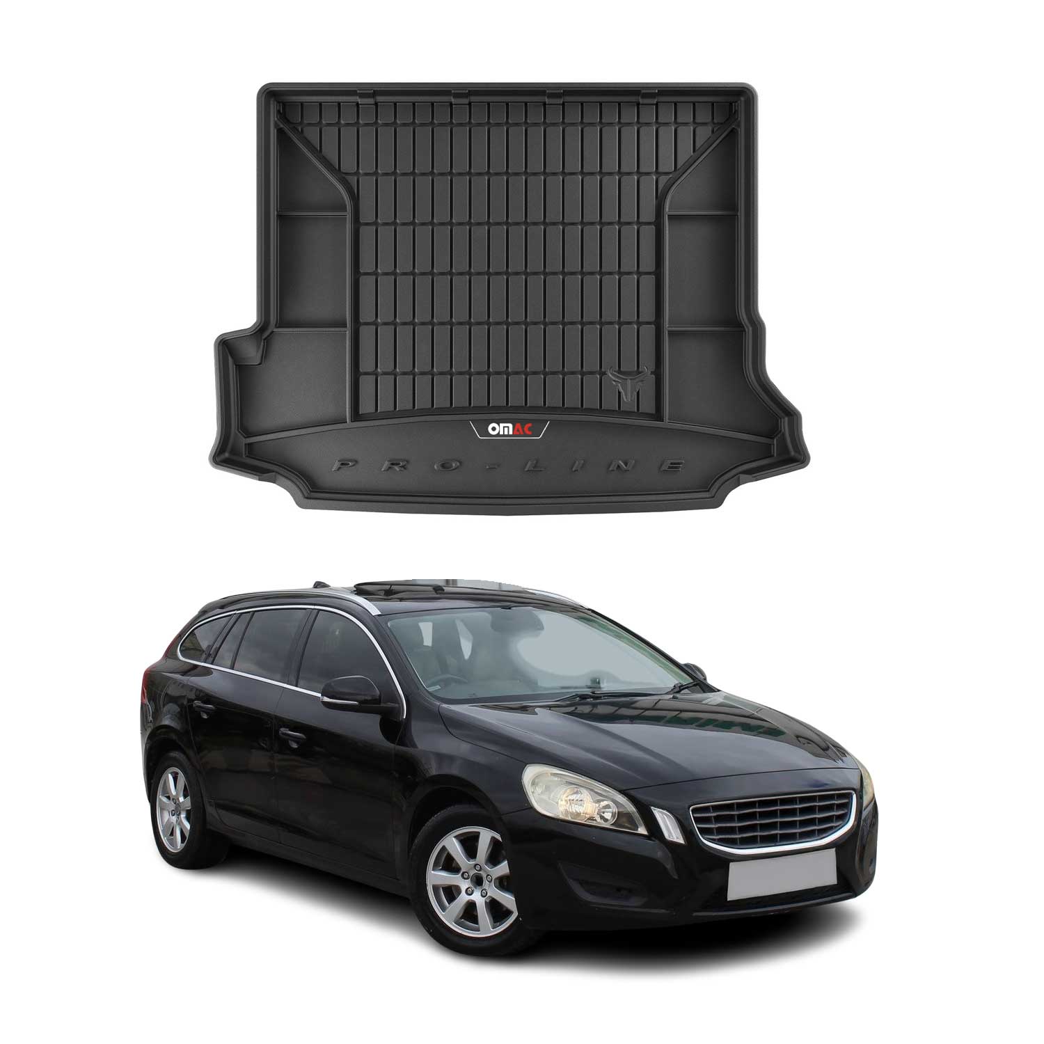 Omac Kofferraumwanne Für Volvo V60 2011-2018 Schwarz