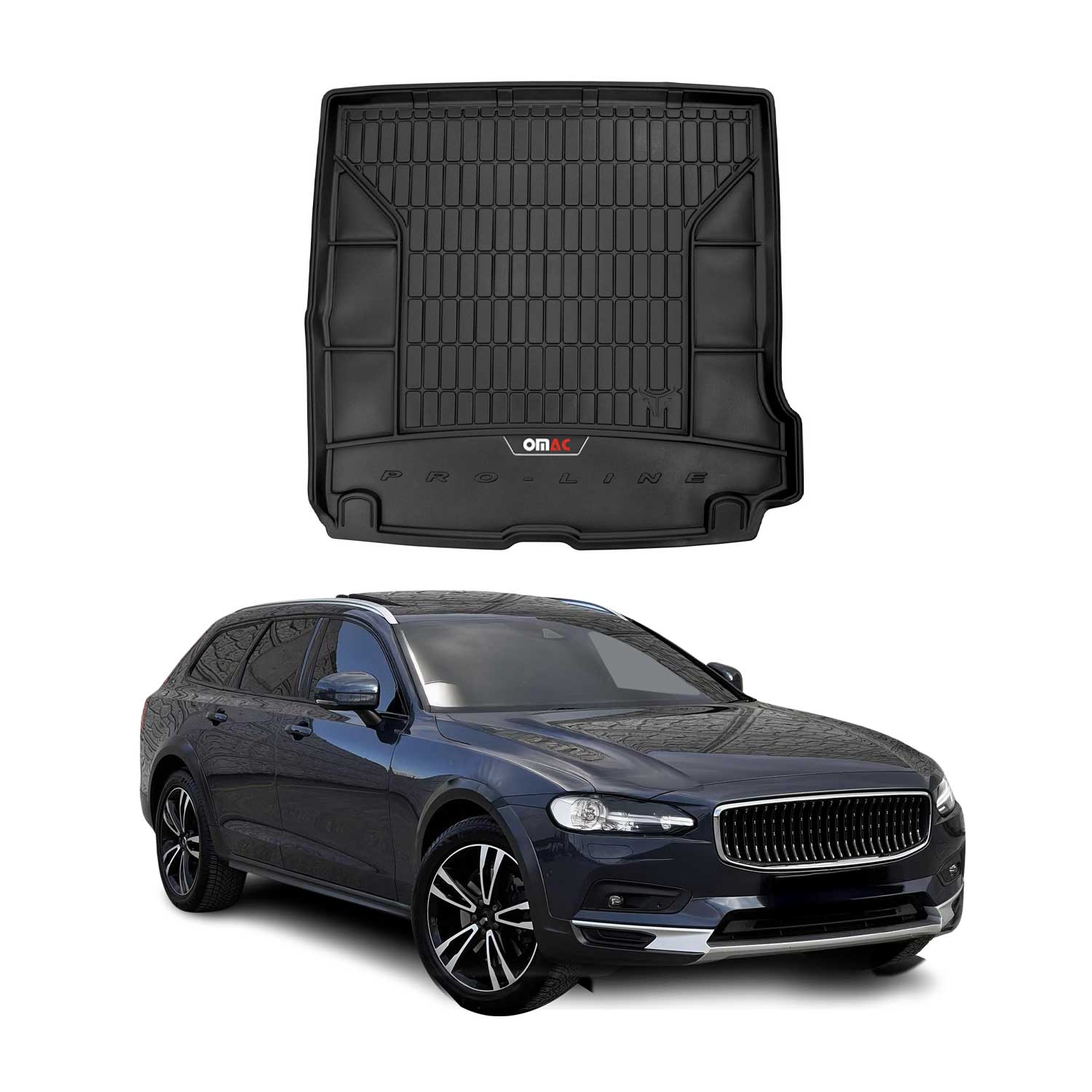 Omac Kofferraumwanne Für Volvo V90 2016-2025 Tpe Schwarz