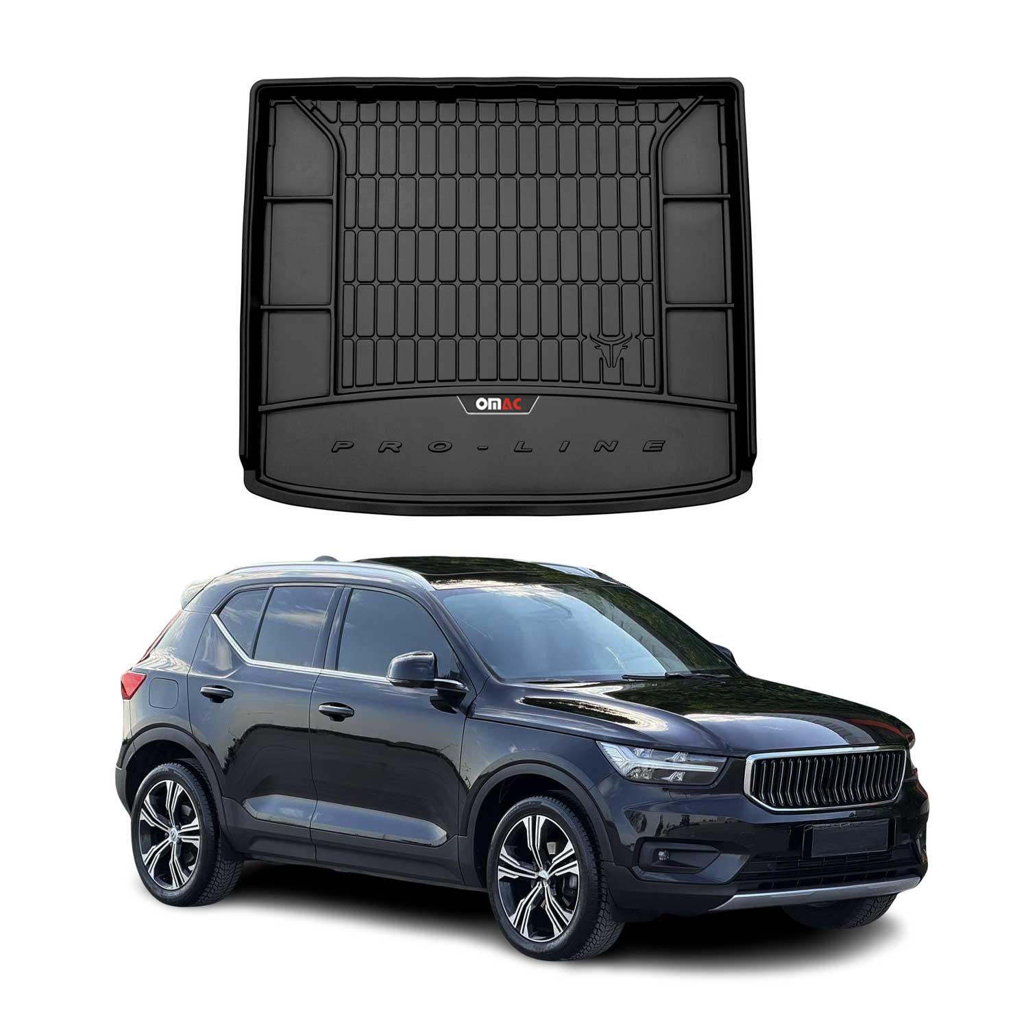 Omac Kofferraumwanne Für Volvo Xc40 2018-2026 Gummi Tpe Schwarz
