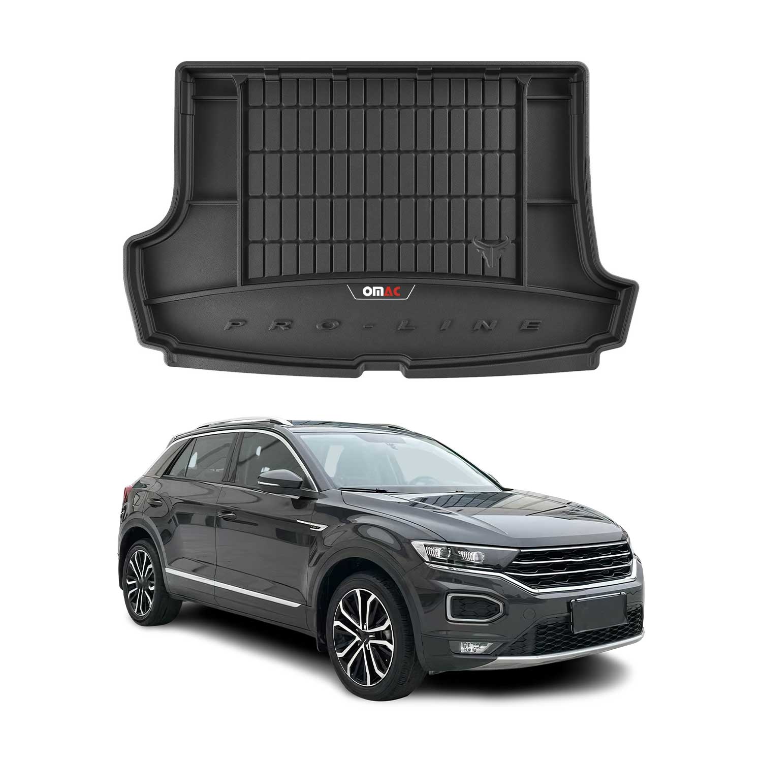 Omac Kofferraumwanne Für Vw T-roc 2017-2025 Gummi Tpe Schwarz