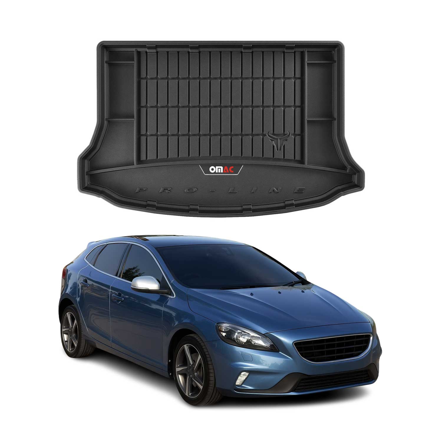 Omac Kofferraumwanne Für Volvo V40 2012-2019 Tpe Schwarz