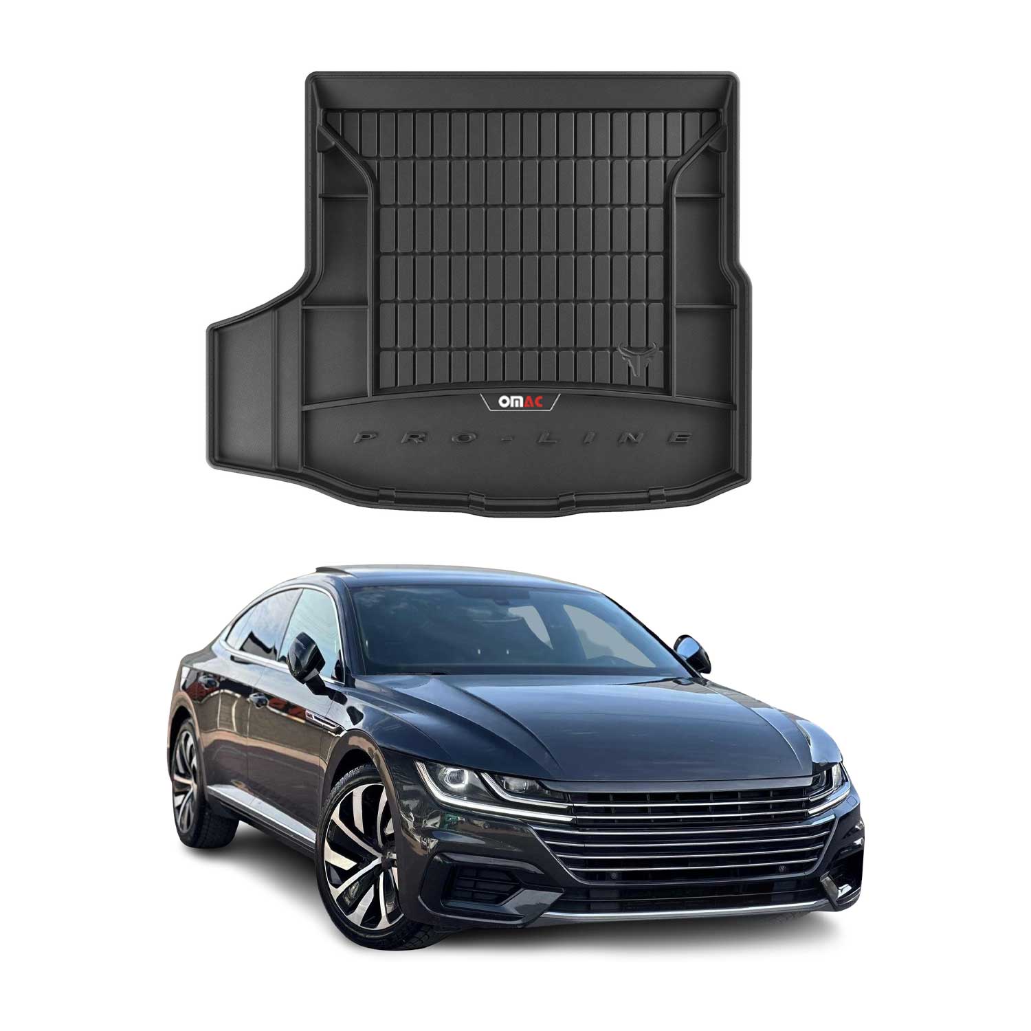 Omac Kofferraumwanne Für Vw Arteon 2017-2024 Tpe Schwarz