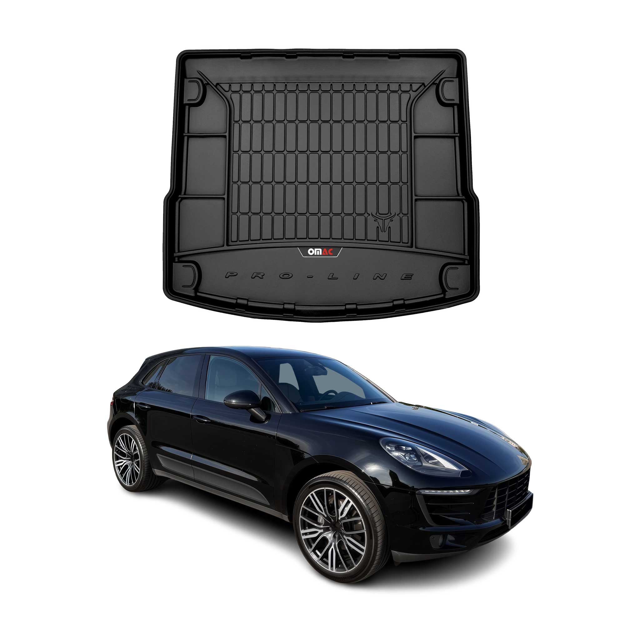 Omac Kofferraumwanne Für Porsche Macan 2014-2018 Tpe Schwarz