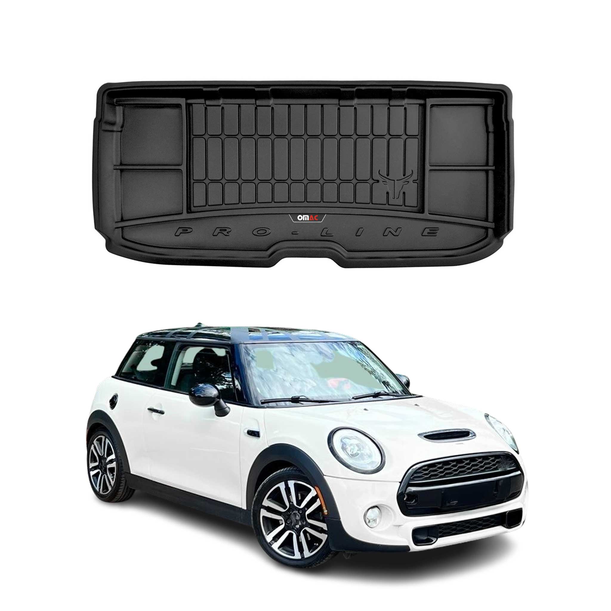Omac Gummi Kofferraumwanne Kompatibel Mit Mini Cooper F56 2014-2023 Obere Tpe Laderaumwanne