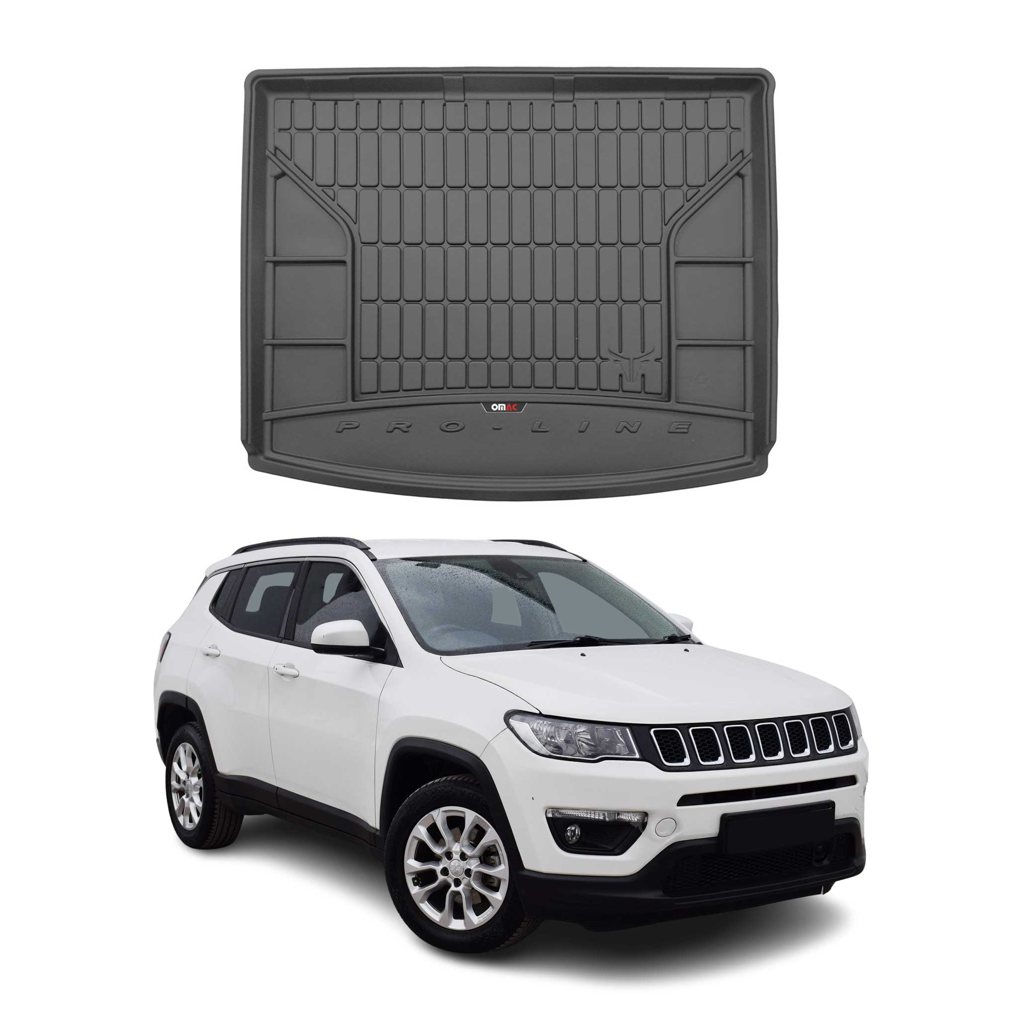 Omac Kofferraumwanne Für Jeep Compass 2016-2020 Tpe Schwarz
