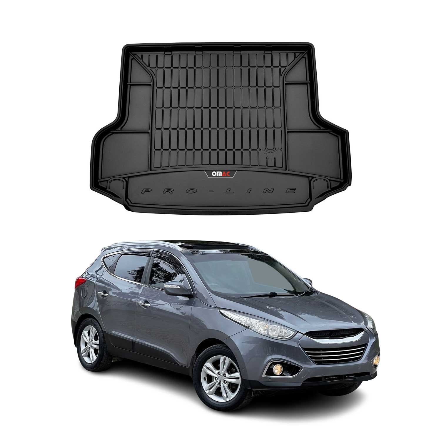 Omac Kofferraumwanne Für Hyundai Ix35 2009-2015 Tpe Schwarz