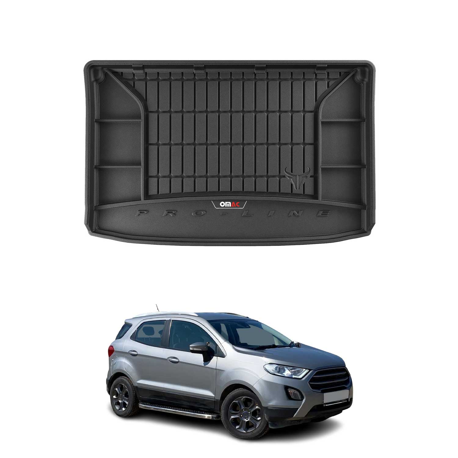 Omac Kofferraumwanne Für Ford Ecosport 2017-2022 Obere Tpe Schwarz