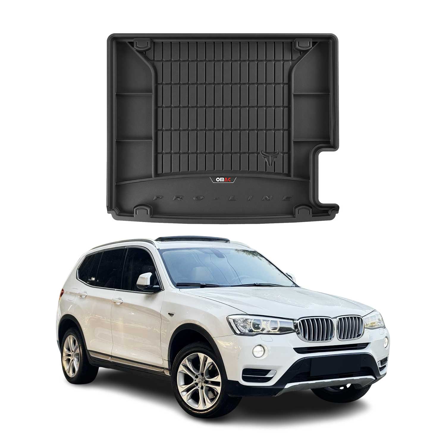 Omac Kofferraumwanne Für Bmw X3 F25 2010-2017 Tpe Schwarz