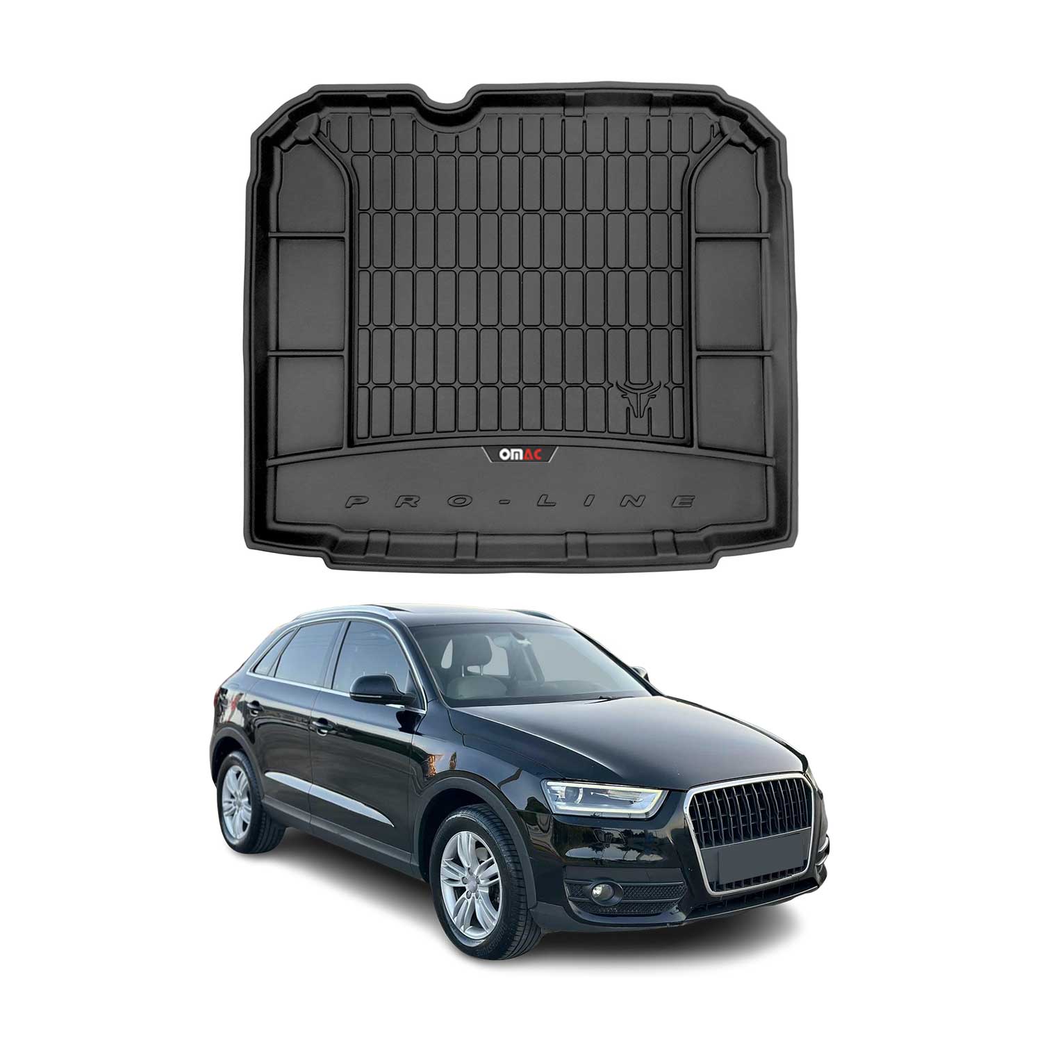 Omac Kofferraumwanne Für Audi Q3 8u 2011-2018 Tpe Schwarz