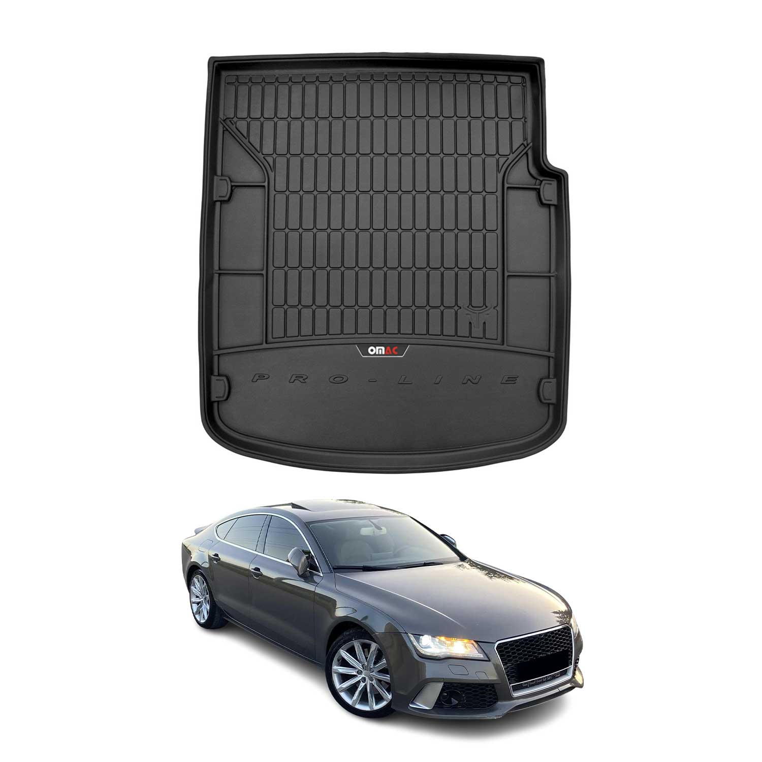 Omac Kofferraumwanne Für Audi A7 C7 2010-2018 Schwarz