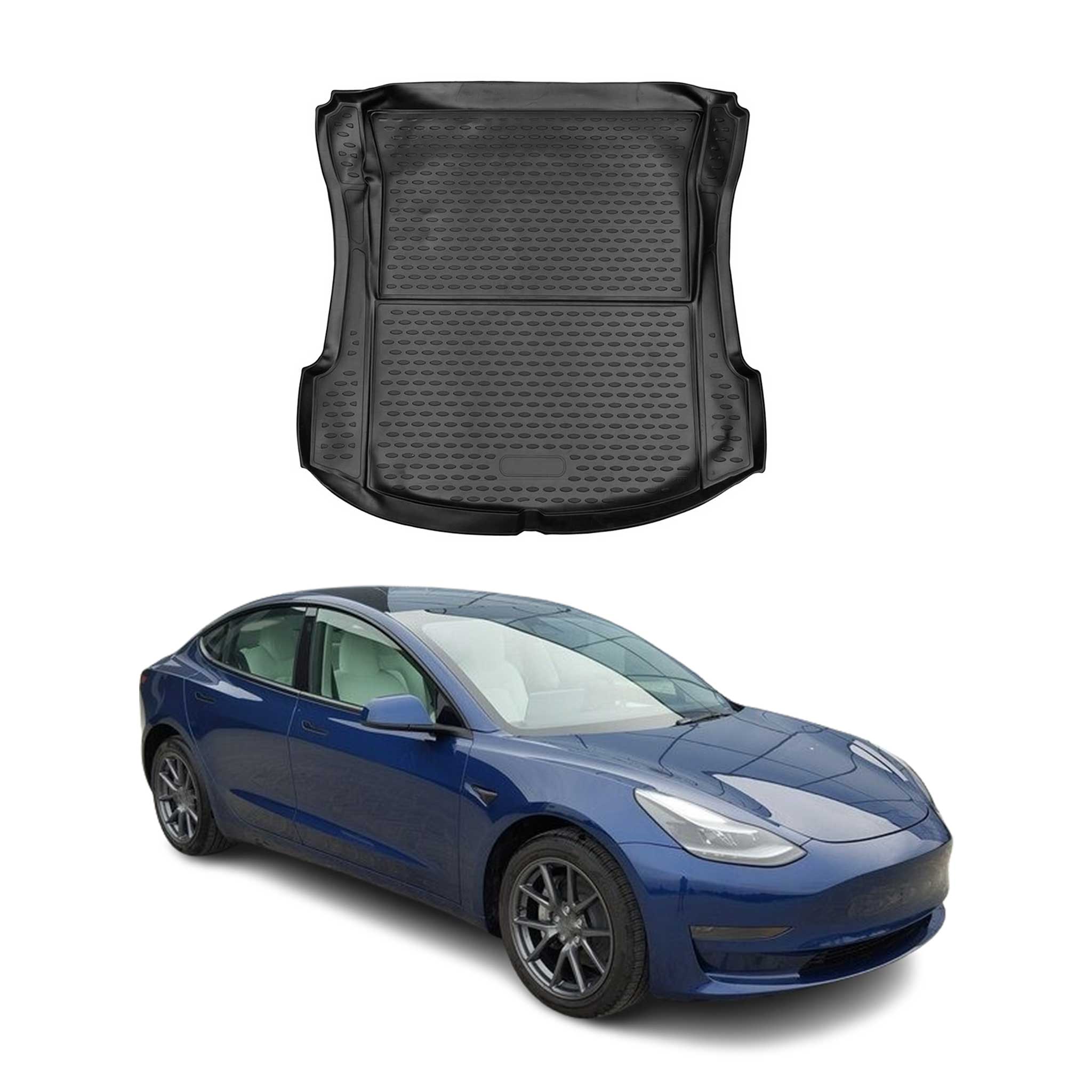 Omac Kofferraumwanne Für Tesla Model 3 2017-2024 Tpe Schwarz