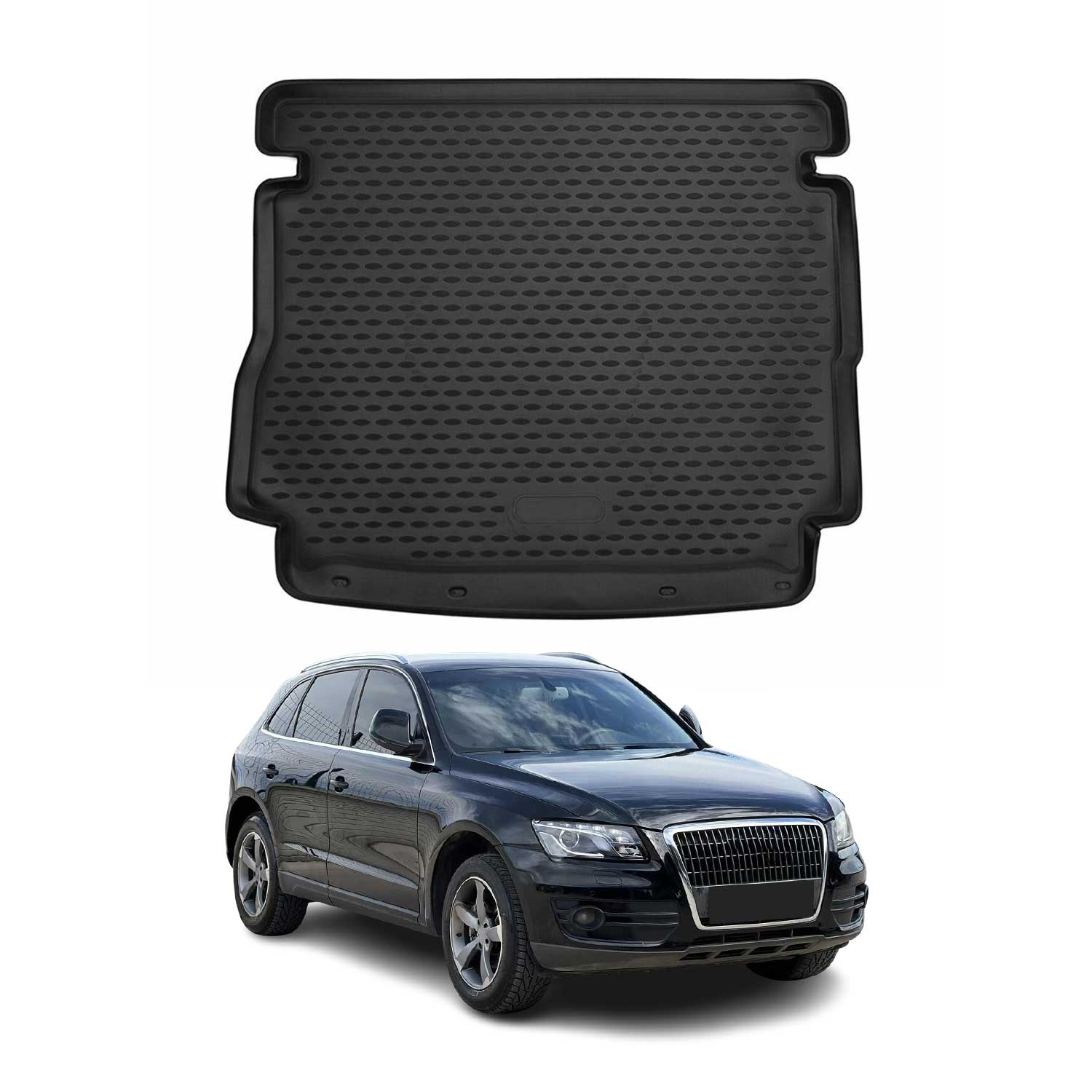 Omac Kofferraumwanne Für Audi Q5 8rb 2011-2017 Tpe Schwarz
