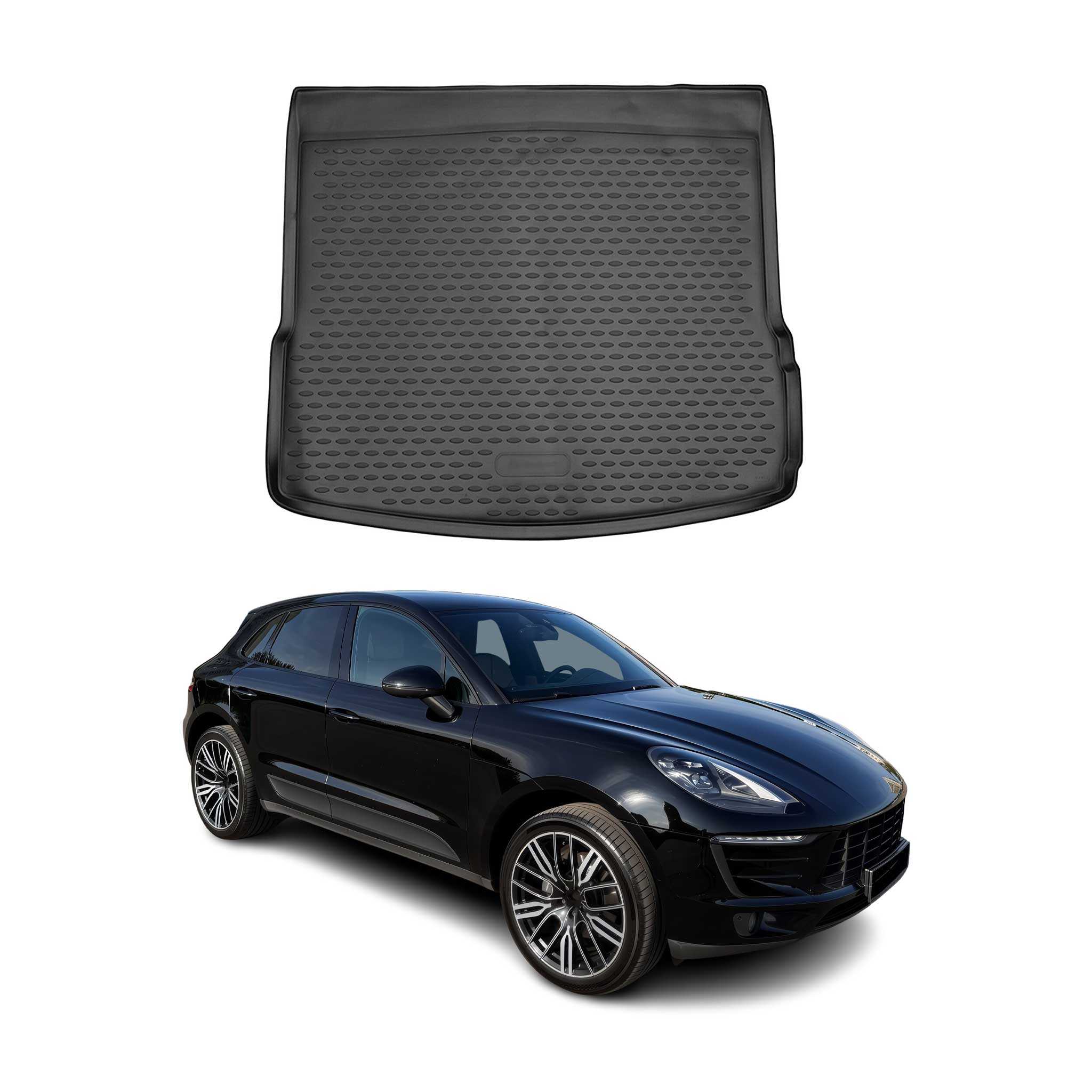 Omac Gummi Kofferraumwanne Für Porsche Macan 2014-2023 Tpe Schwarz